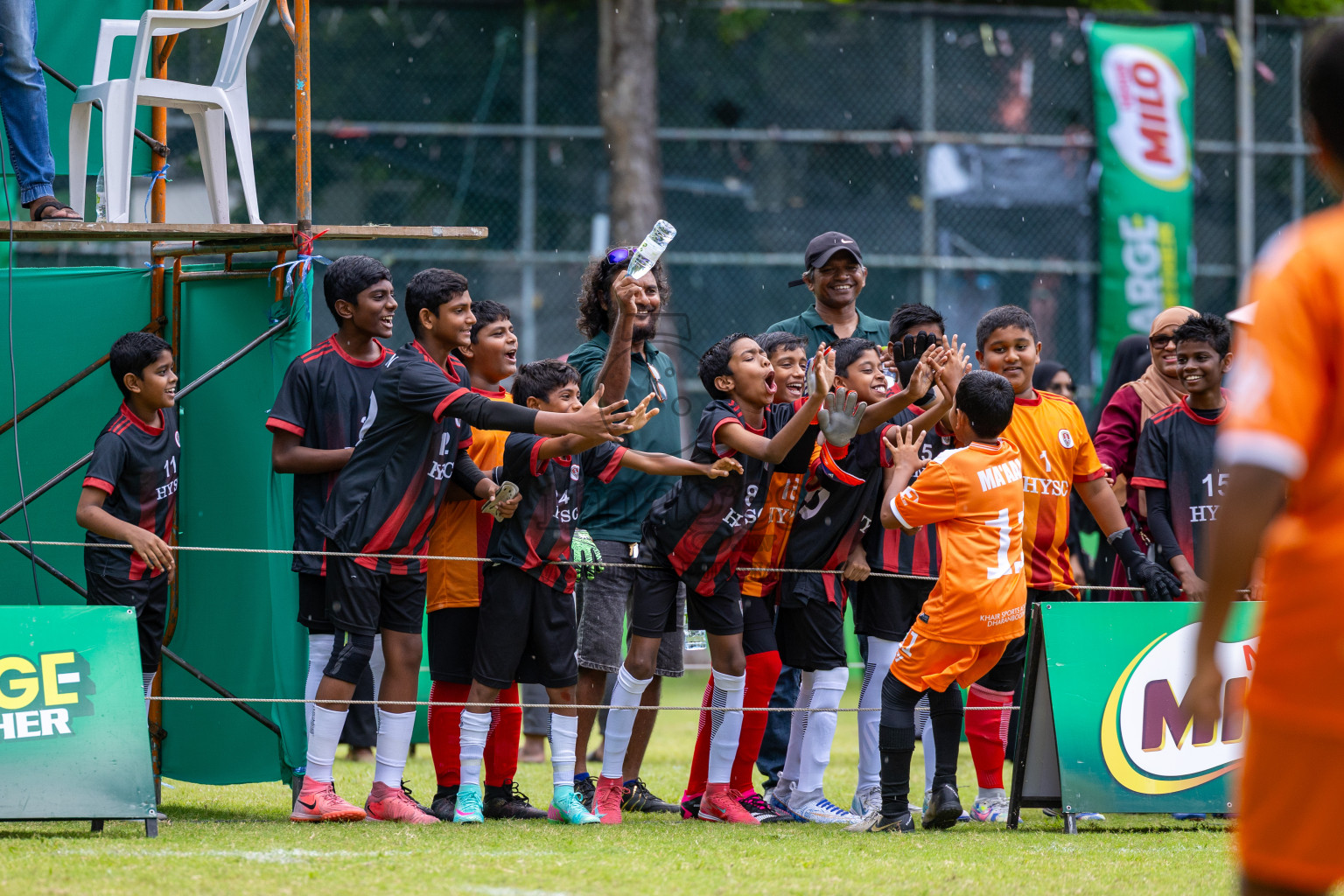 Day 1 of MILO Academy Championship 2025 (U-12) was held at Henveiru Stadium in Male', Maldives on Thursday, 1st May 2025. Photos: Ismail Thoriq / images.mv