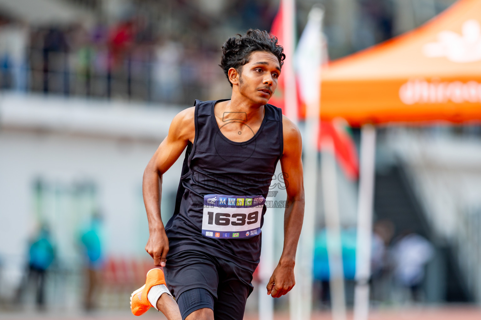 Day 6 of MWSC Interschool Athletics Championships 2024 held in Hulhumale Running Track, Hulhumale, Maldives on Thursday, 14th November 2024. Photos by: Nausham Waheed / Images.mv