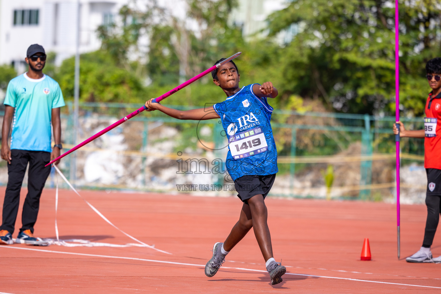 Day 5 of MWSC Interschool Athletics Championships 2024 held in Hulhumale Running Track, Hulhumale, Maldives on Wednesday, 13th November 2024. Photos by: Ismail Thoriq / Images.mv