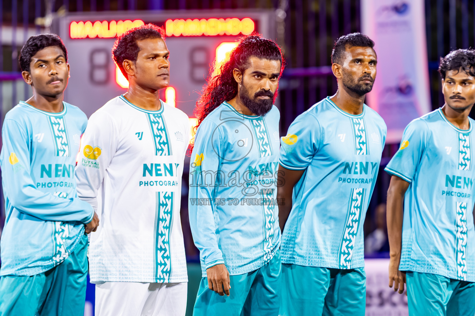 Maalhos vs Kamadhoo in Day 2 of Better in Baa Futsal Fiesta 2025 Men's division held in B. Eydhafushi, Maldives on Thursday, 6th November 2025. Photos: Nausham Waheed / images.mv