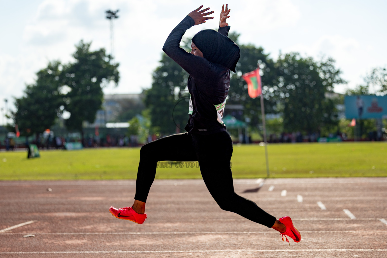 Day 2 of 12th Milo Association Championships was held in Ekuveni Track at Male', Maldives on Friday, 25th April 2025. Photos: Hassan Simah / images.mv