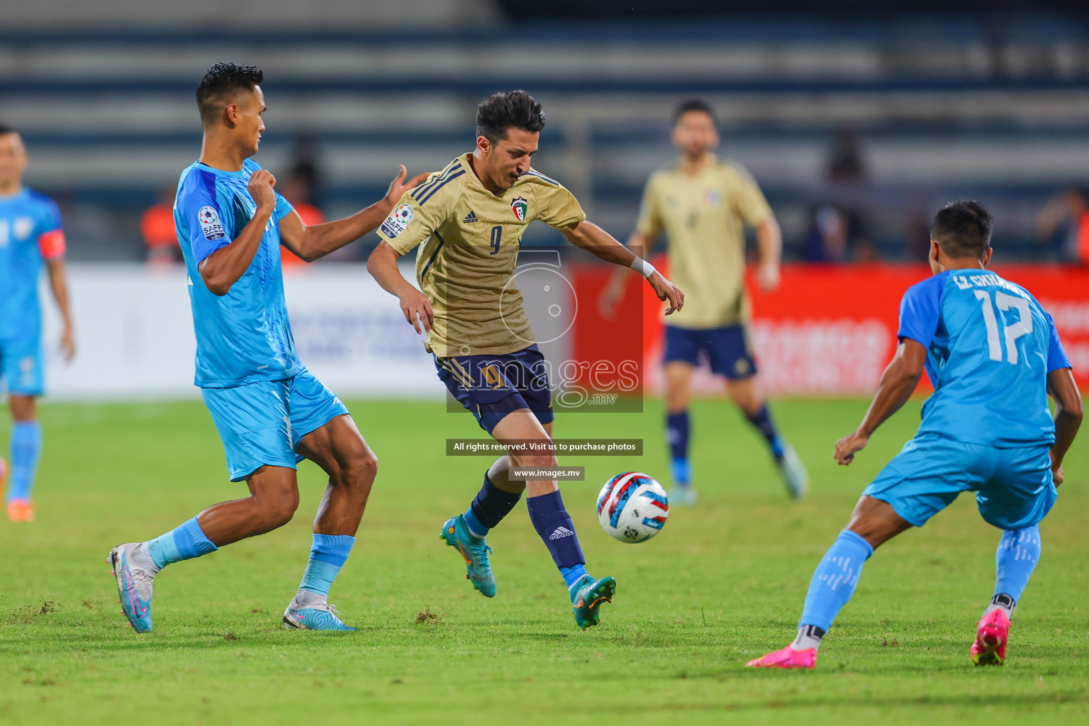 India vs Kuwait in SAFF Championship 2023 held in Sree Kanteerava Stadium, Bengaluru, India, on Tuesday, 27th June 2023. Photos: Nausham Waheed/ images.mv