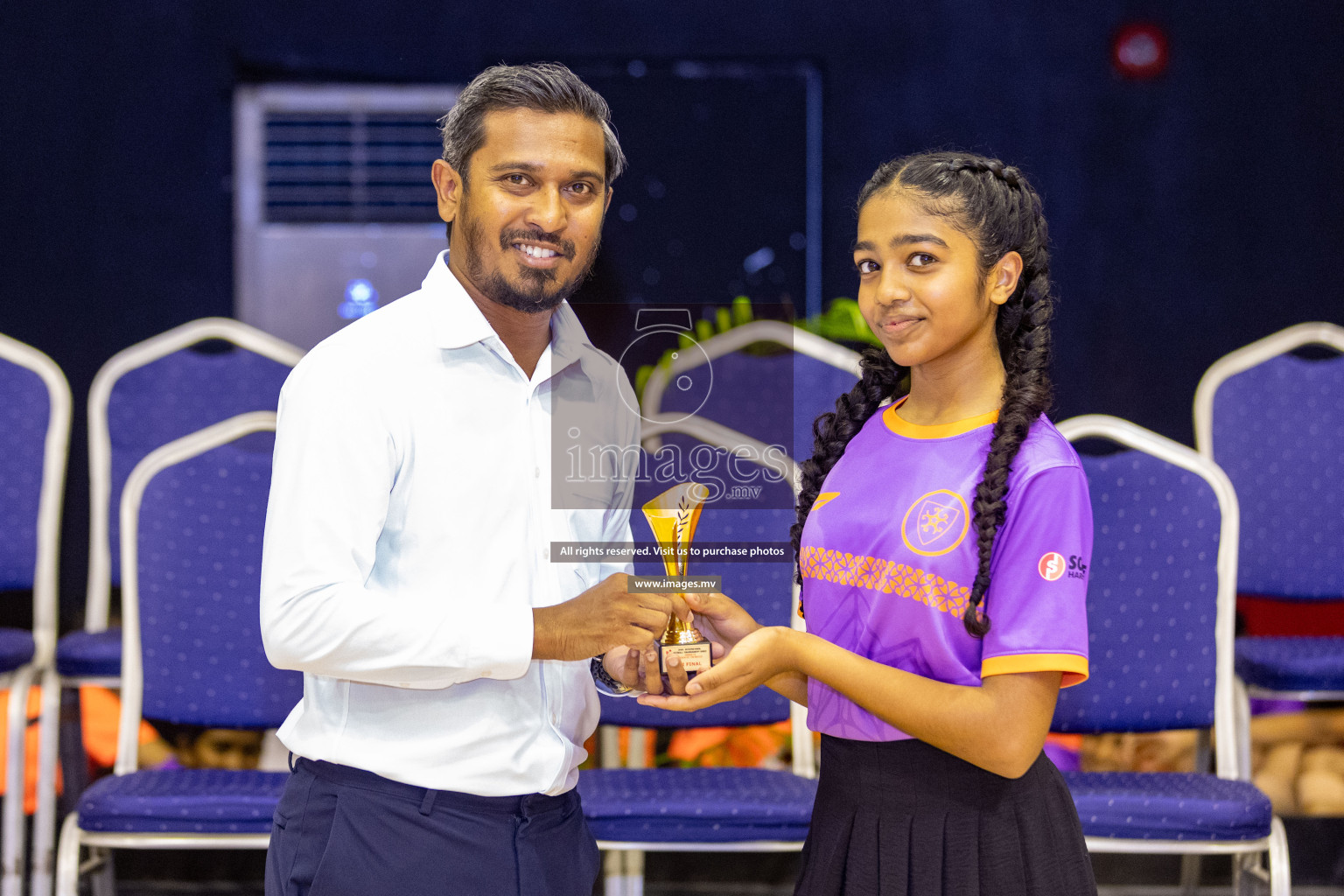 Day 11 of 24th Interschool Netball Tournament 2023 was held in Social Center, Male', Maldives on 6th November 2023. Photos: Nausham Waheed / images.mv