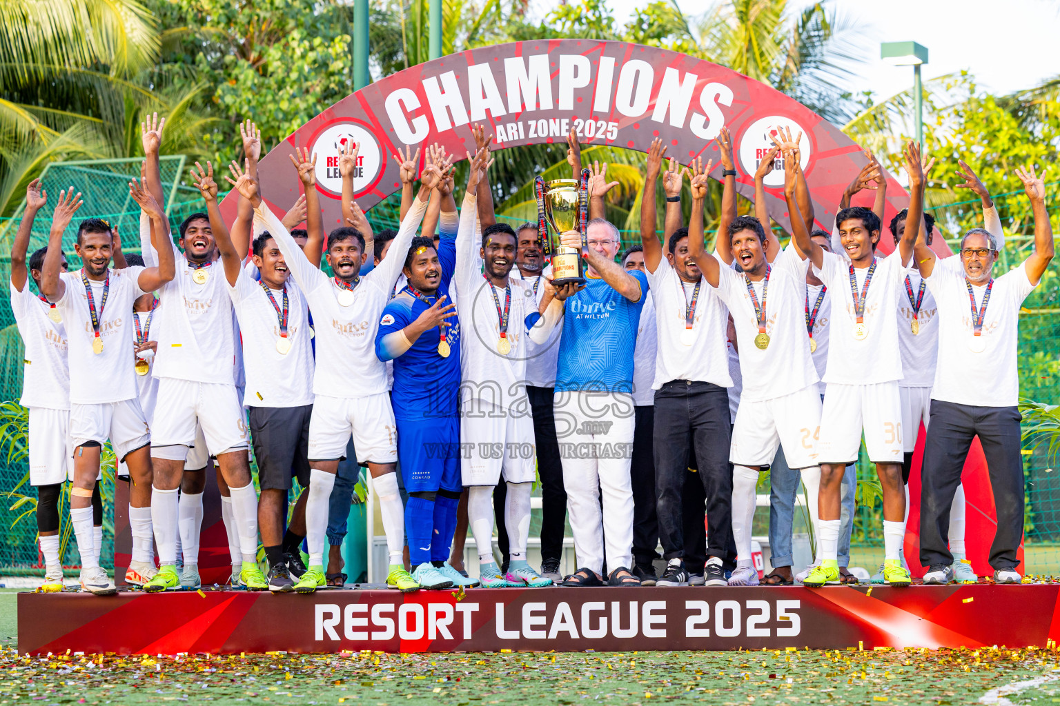 Barcelo vs Conrad in the Final of Resort League 2025 (Ari Zone) was held on Sunday, 28th June 2025 in Conrad Maldives Rangali Island, Alif Dhaalu Atoll, Maldives. Photos: Nausham Waheed / images.mv