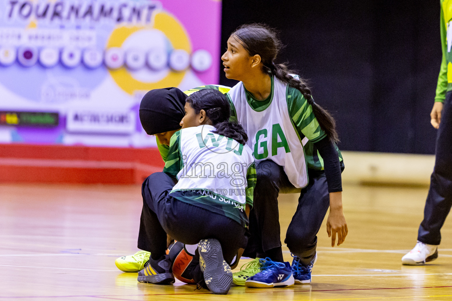 Day 12 of 25th Inter-School Netball Tournament was held in Social Center at Male', Maldives on Thursday, 22nd August 2024. Photos: Nausham Waheed / images.mv