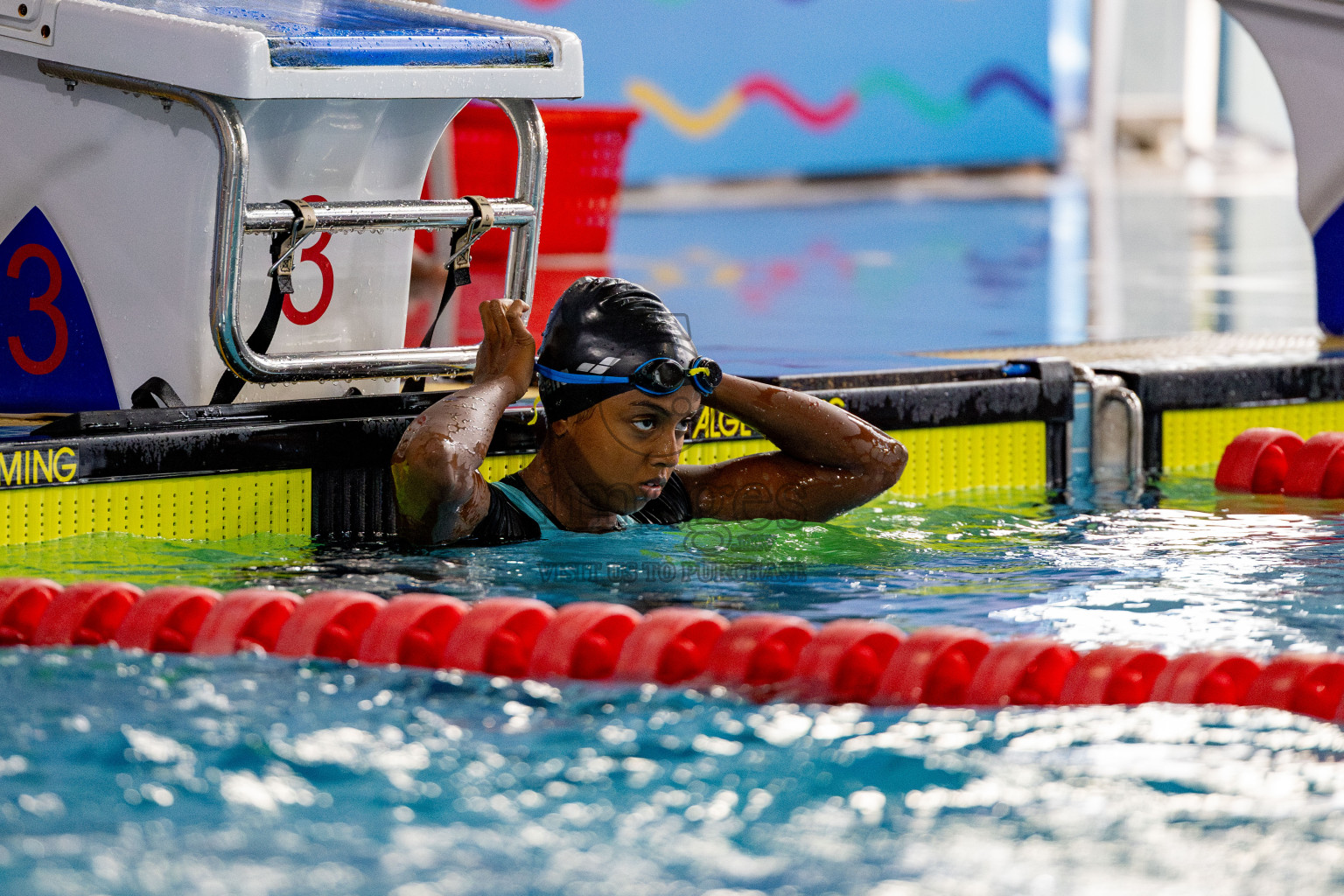 Day 4 of National Swimming Competition 2024 held in Hulhumale', Maldives on Monday, 16th December 2024. 
Photos: Hassan Simah / images.mv