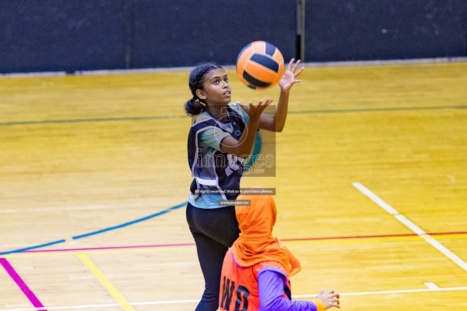 Day2 of 24th Interschool Netball Tournament 2023 was held in Social Center, Male', Maldives on 28th October 2023. Photos: Nausham Waheed / images.mv