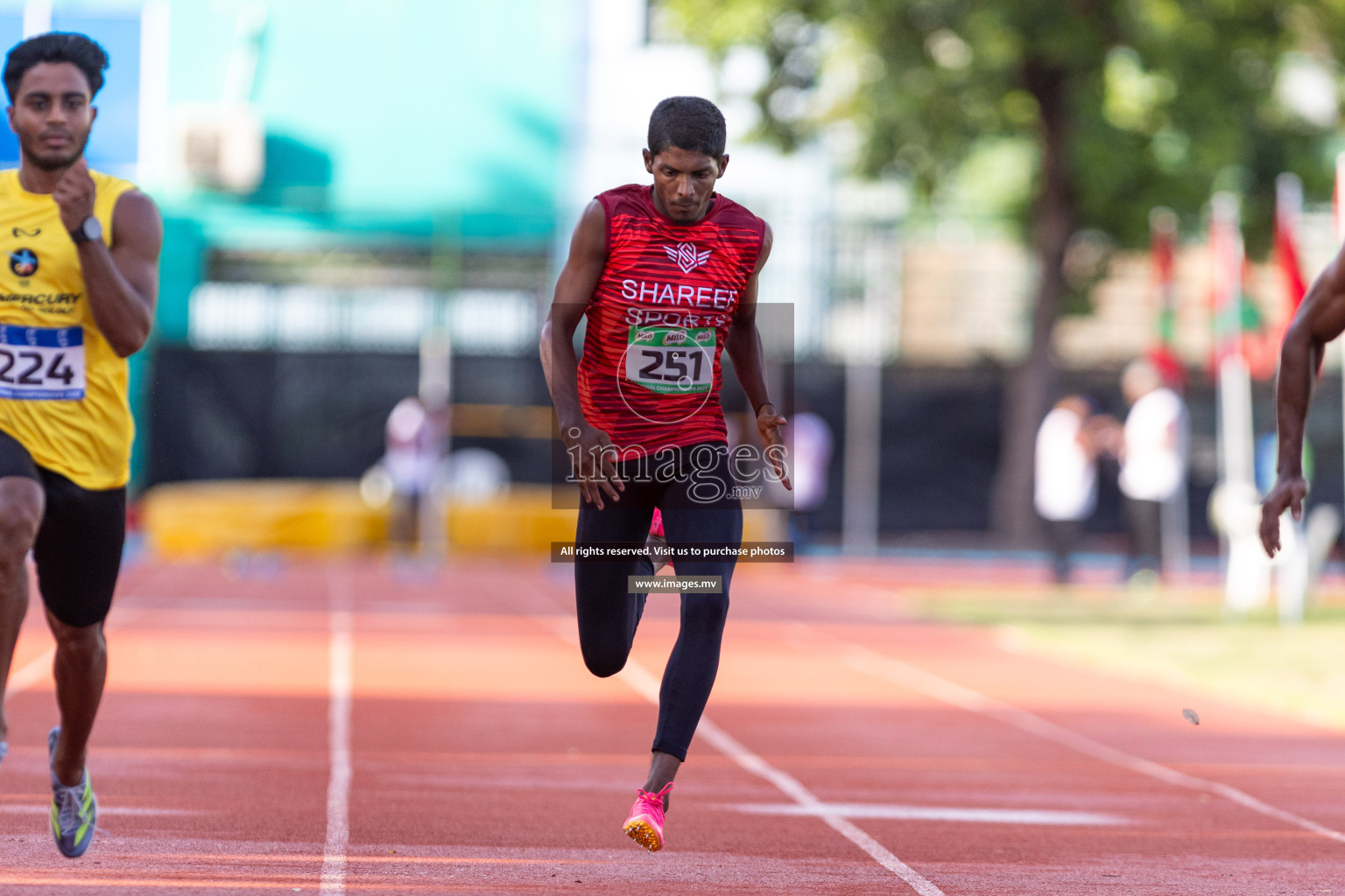 Day 1 of National Athletics Championship 2023 was held in Ekuveni Track at Male', Maldives on Thursday 23rd November 2023. Photos: Nausham Waheed / images.mv