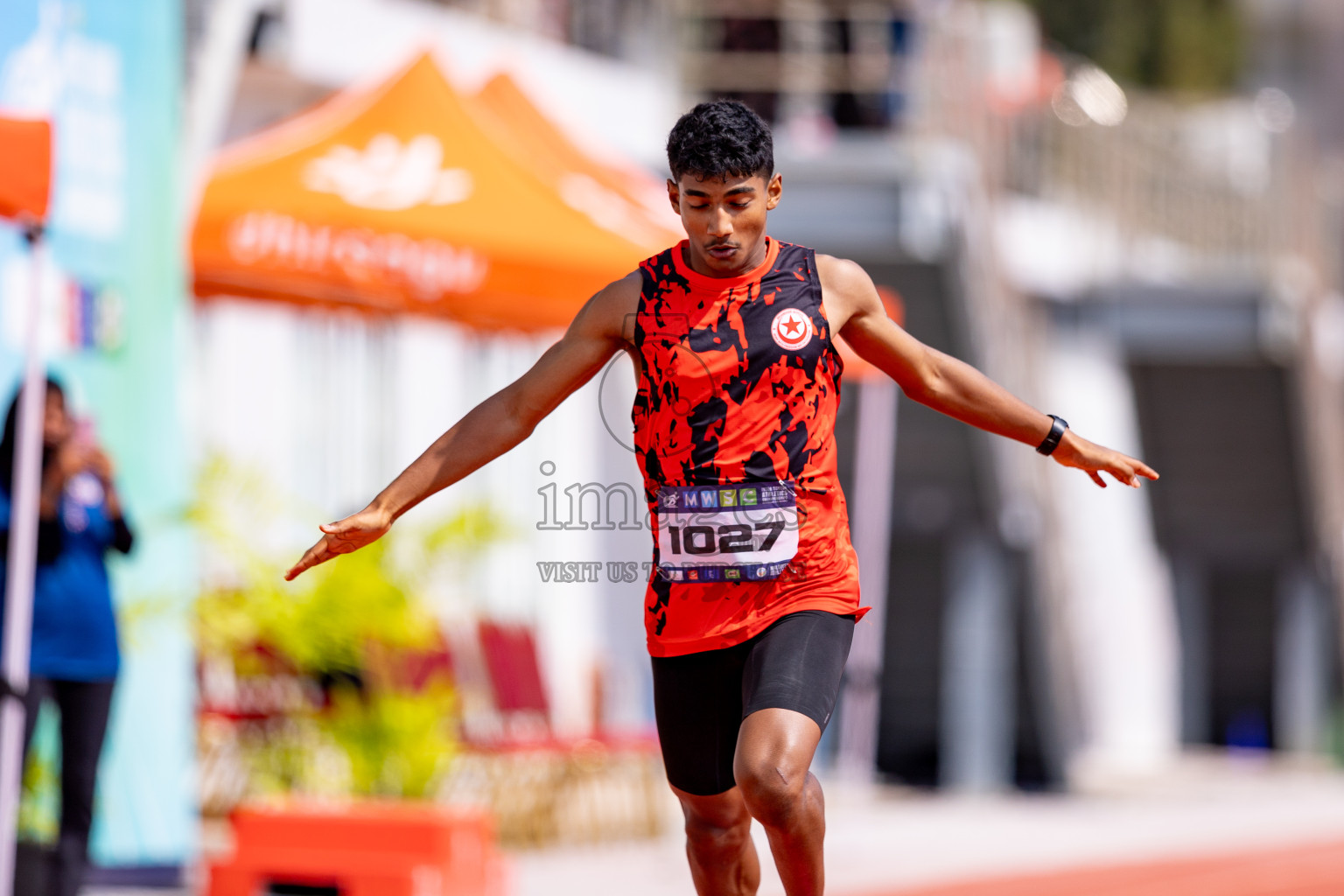 Day 3 of MWSC Interschool Athletics Championships 2024 held in Hulhumale Running Track, Hulhumale, Maldives on Monday, 11th November 2024. 
Photos by: Hassan Simah / Images.mv