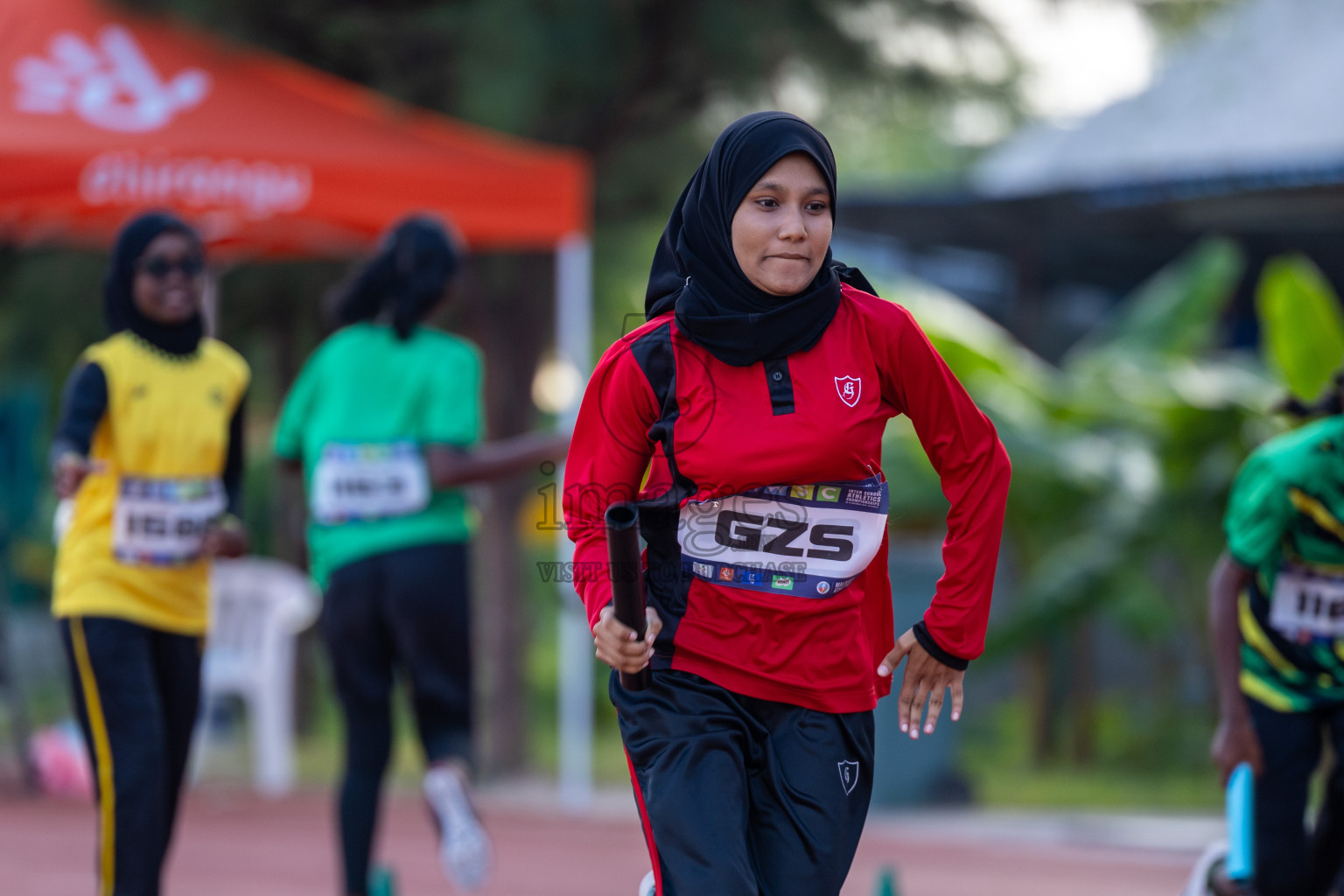 Day 5 of MWSC Interschool Athletics Championships 2024 held in Hulhumale Running Track, Hulhumale, Maldives on Wednesday, 13th November 2024. Photos by: Ismail Thoriq / Images.mv