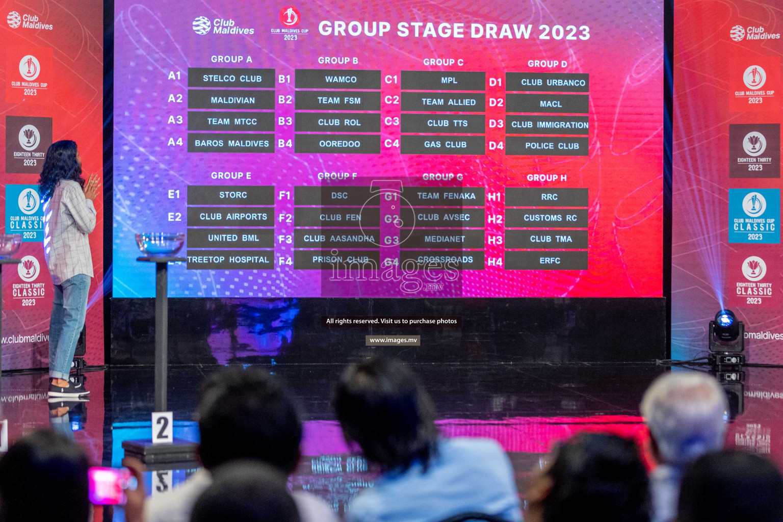 Draw ceremony of Club Maldives 2023 was held on Thursday, 6th July 2023 at PSM Studio in Male', Maldives.  Photos: Ismail Thoriq / images.mv