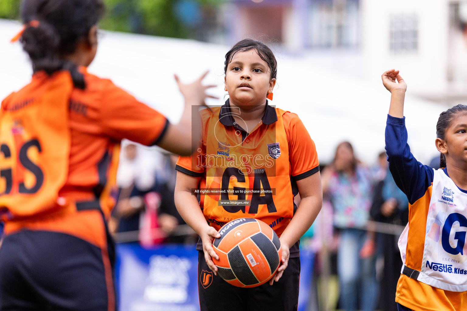 Day 2 of Nestle' Kids Netball Fiesta 2023 held in Henveyru Stadium, Male', Maldives on Thursday, 1st December 2023. Photos by Nausham Waheed / Images.mv