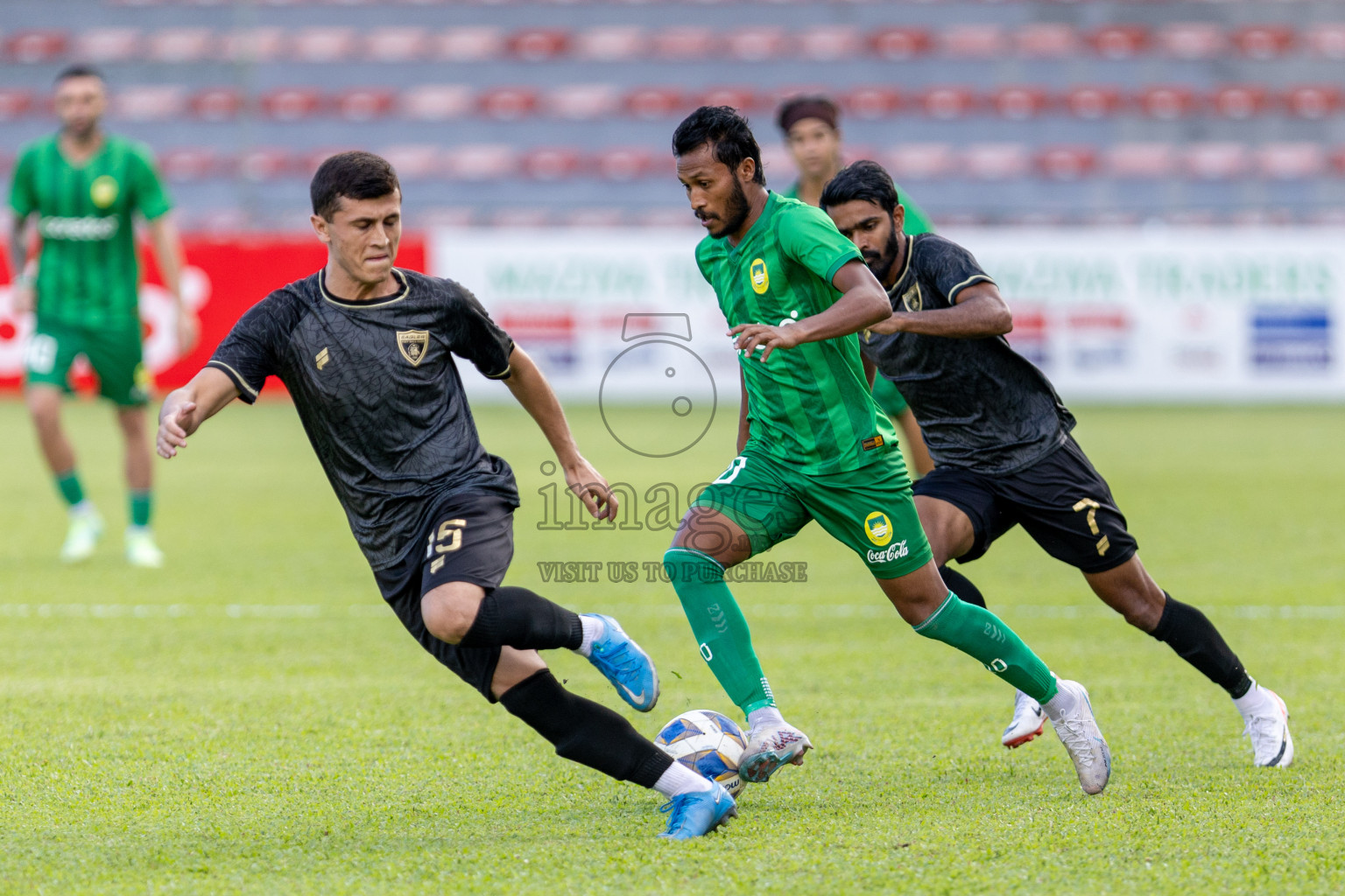 Maziya Sports & Recreation vs Club Eagles in the final of Dhivehi Premier League 2023 , held in National Football Stadium, Male', Maldives Photos: Nausham Waheed/ Images.mv