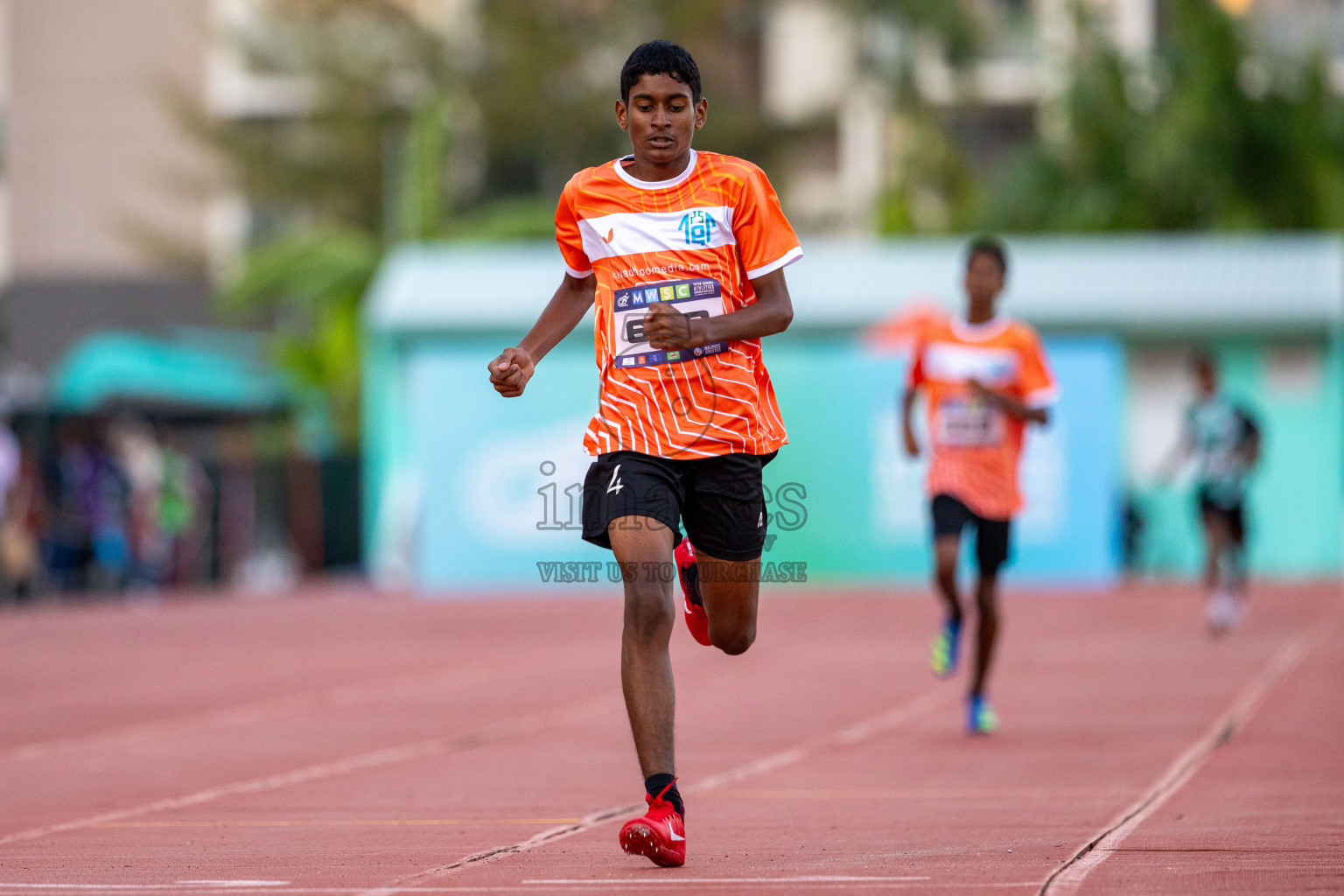 Day 1 of MWSC Interschool Athletics Championships 2024 held in Hulhumale Running Track, Hulhumale, Maldives on Saturday, 9th November 2024. Photos by: Ismail Thoriq / Images.mv