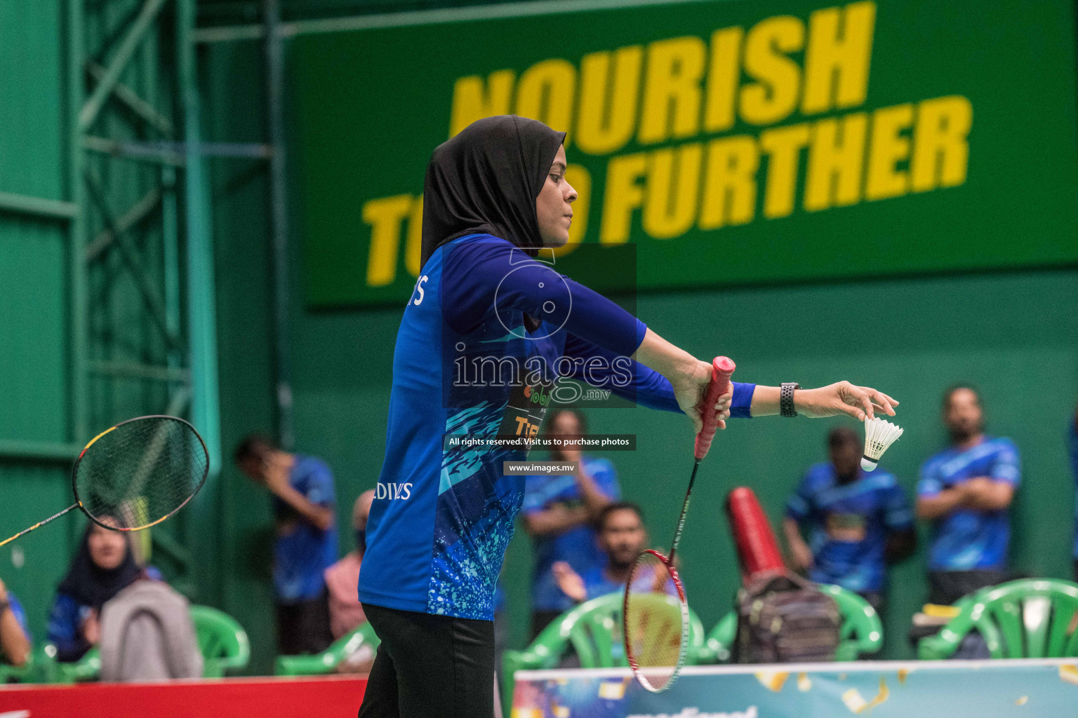 Day 2 of Badminton association mixed group championship 2021 held in Male', Maldives Photos by Nausham Waheed