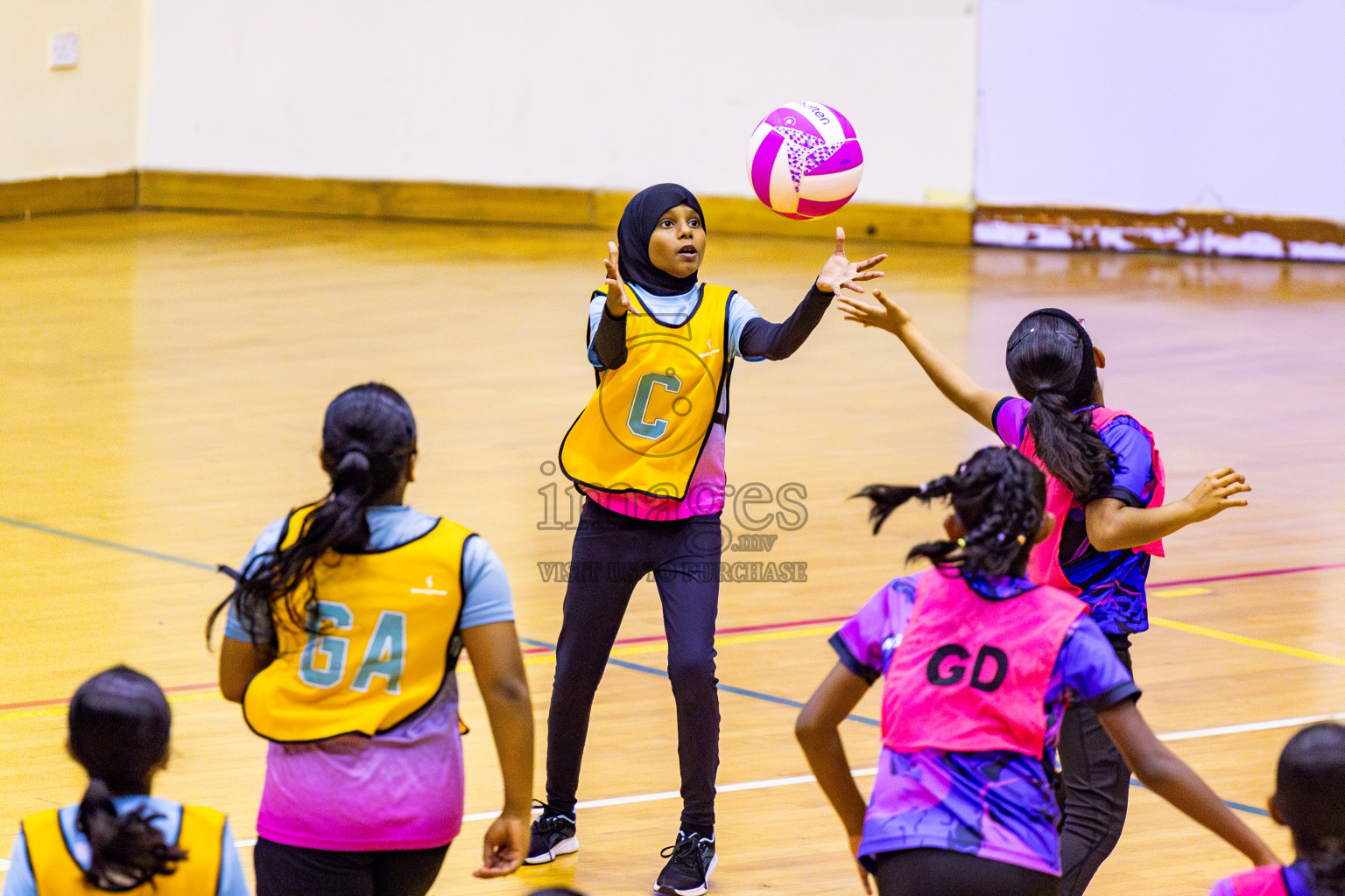 Netgen A vs N Sports Academy B in Day 2 of 3rd Junior Championship - Netball association of Maldives, held at Social Center on Monday 20th January 2025 . Photos by Nausham Waheed