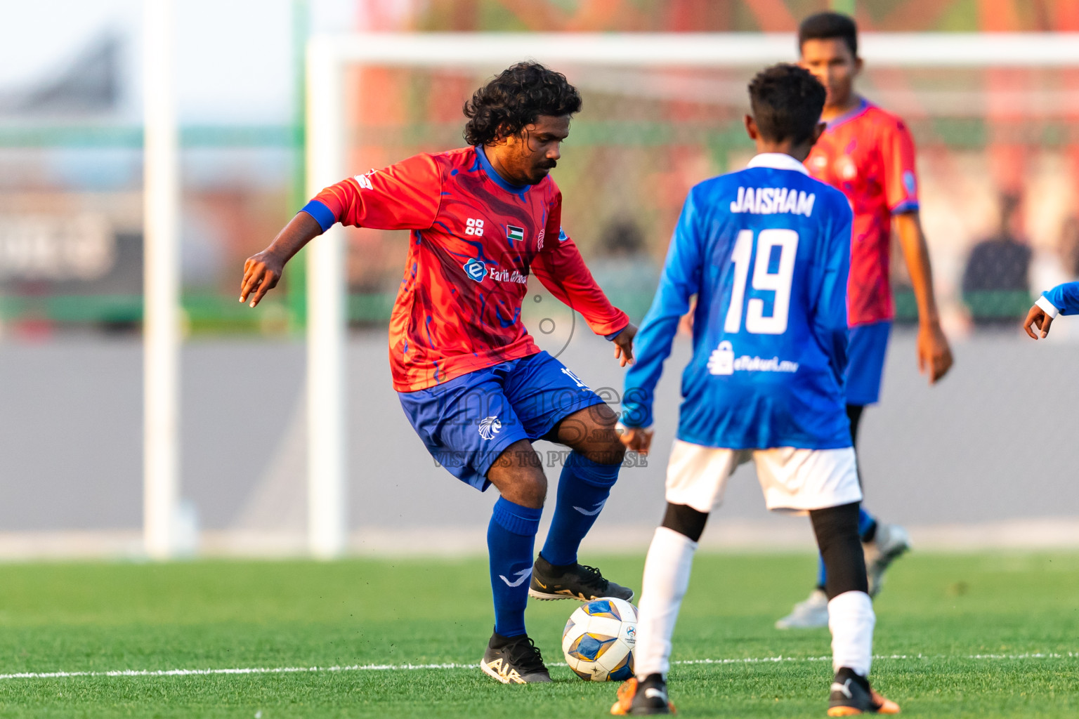 Chester Academy vs Baburu SC from Manadhoo Council Cup 2024 in N Manadhoo Maldives on Tuesday, 20th February 2023. Photos: Nausham Waheed / images.mv