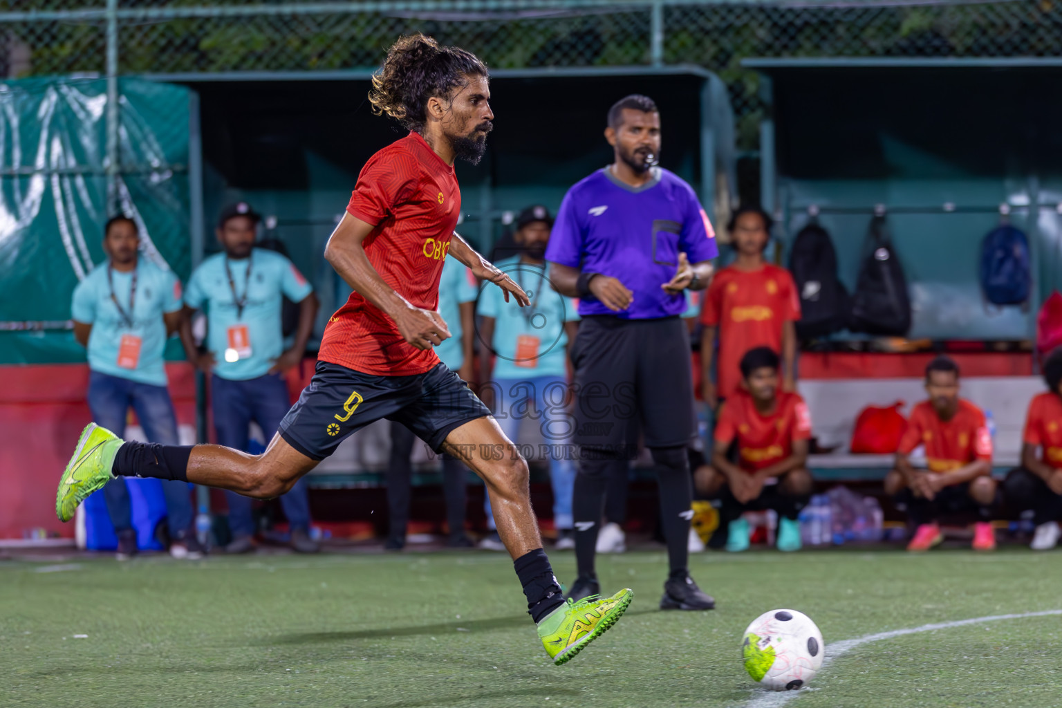 HA Utheemu vs HDh Naivaadhoo in Zone 1 Final on Day 389 of Golden Futsal Challenge 2024 which was held on Saturday, 24th February 2024, in Hulhumale', Maldives Photos: Ismail Thoriq / images.mv