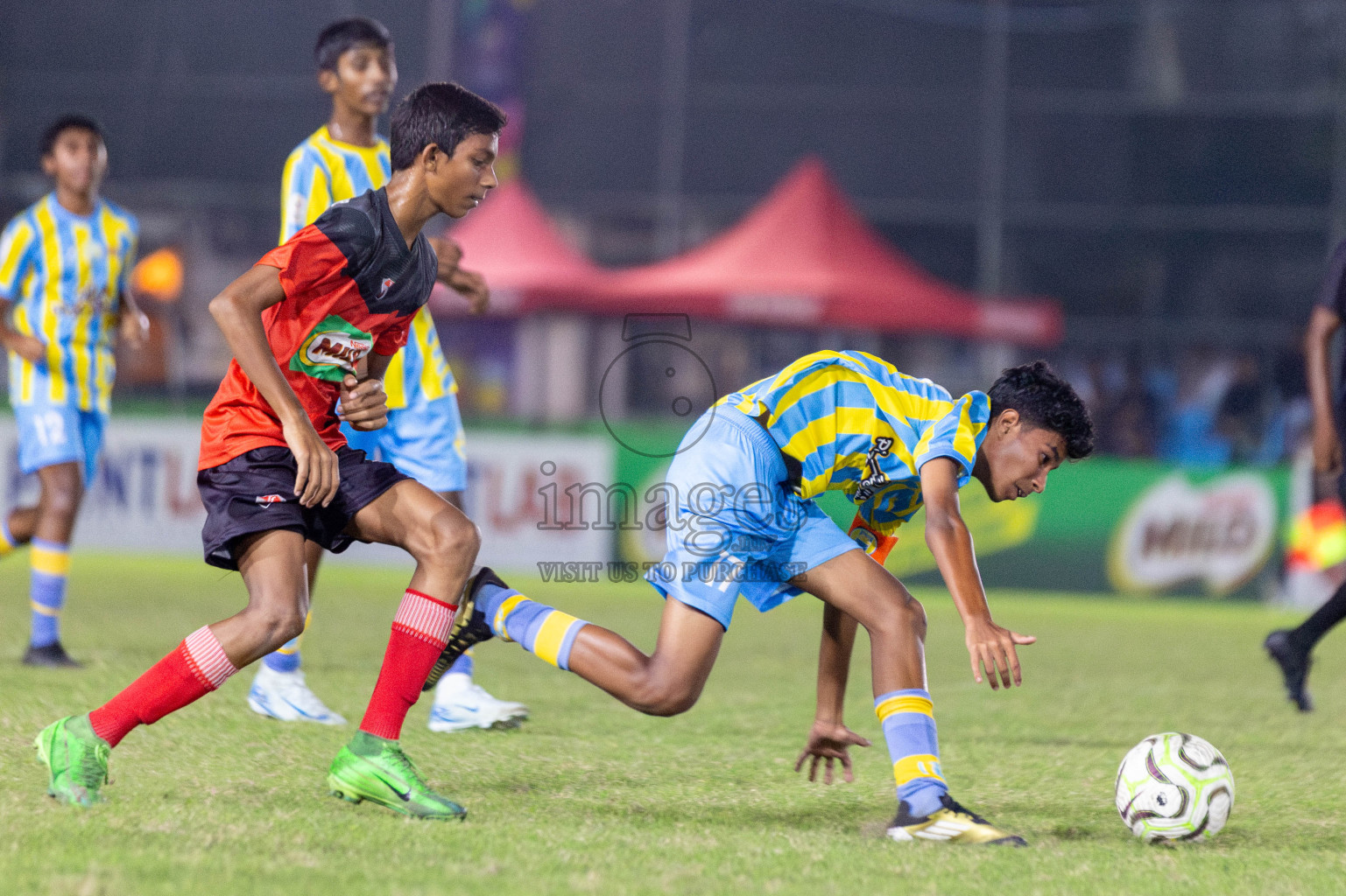 TC vs Valencia  (U14) in Day 5 of Dhivehi Youth League 2024 held at Henveiru Stadium on Friday 29th November 2024. Photos: Shuu Abdul Sattar/ Images.mv