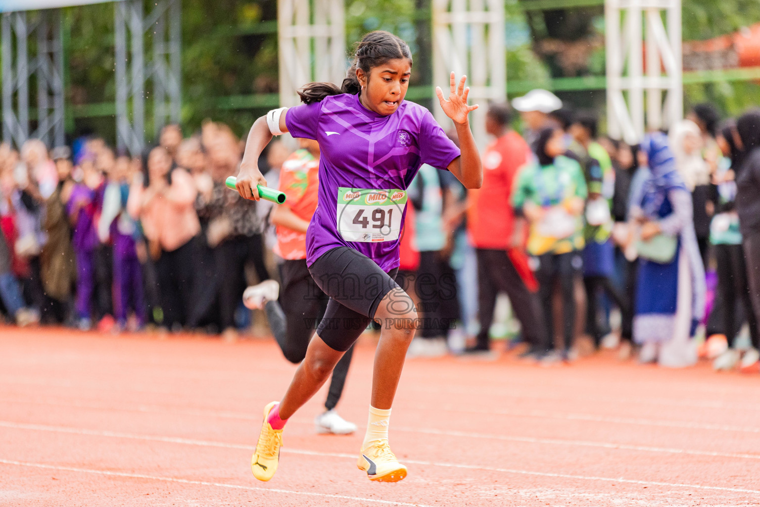 Day 6 of Inter-school Athletics Championship 2025 held in Ekuveni Synthetic Track, Male', Maldives on Sunday, 12th October 2025. Photos by: Areef Adam / Images.mv