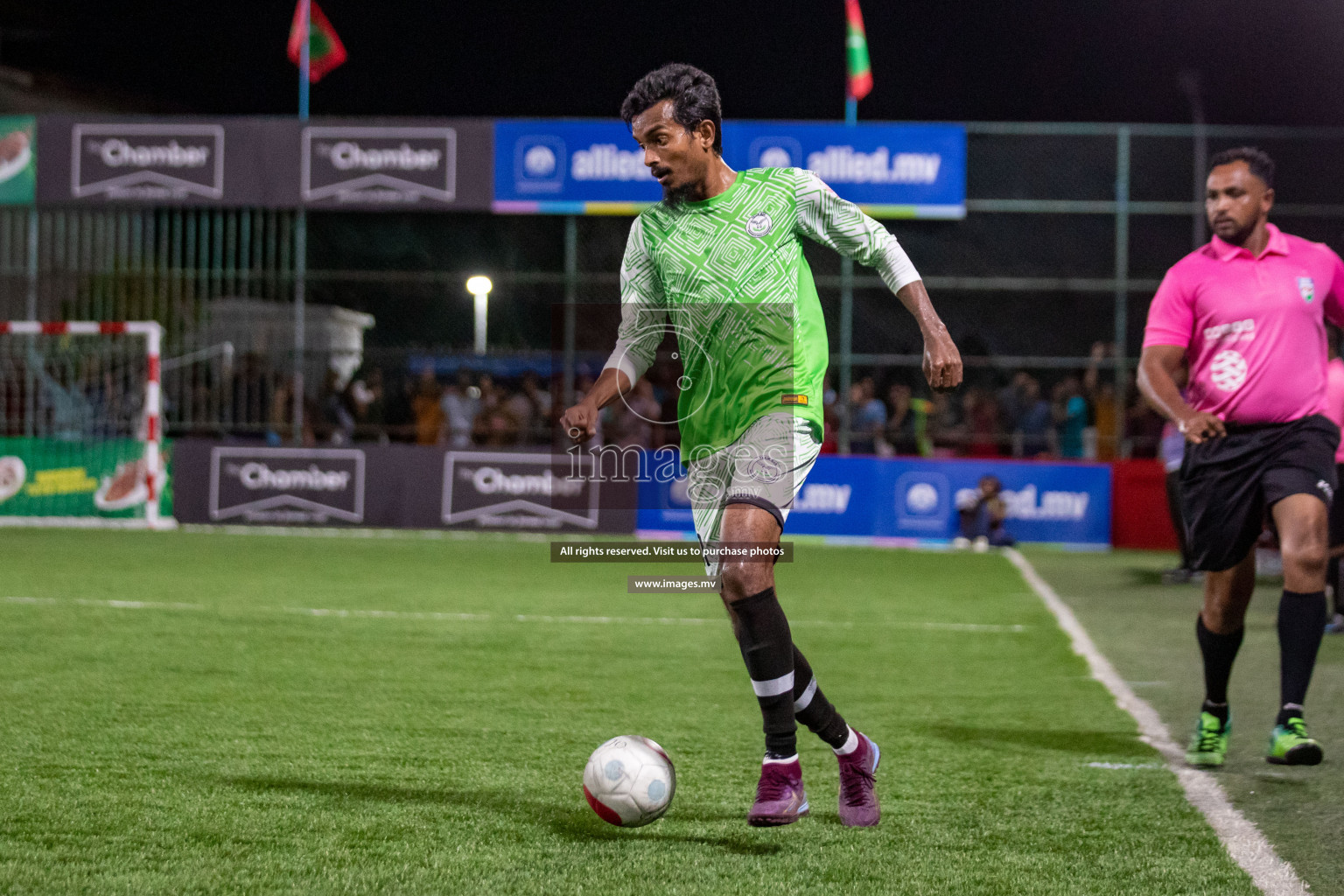 Club AVSEC vs TEAM DJA in Club Maldives Cup 2022 was held in Hulhumale', Maldives on Sunday, 9th October 2022. Photos: Hassan Simah / images.mv