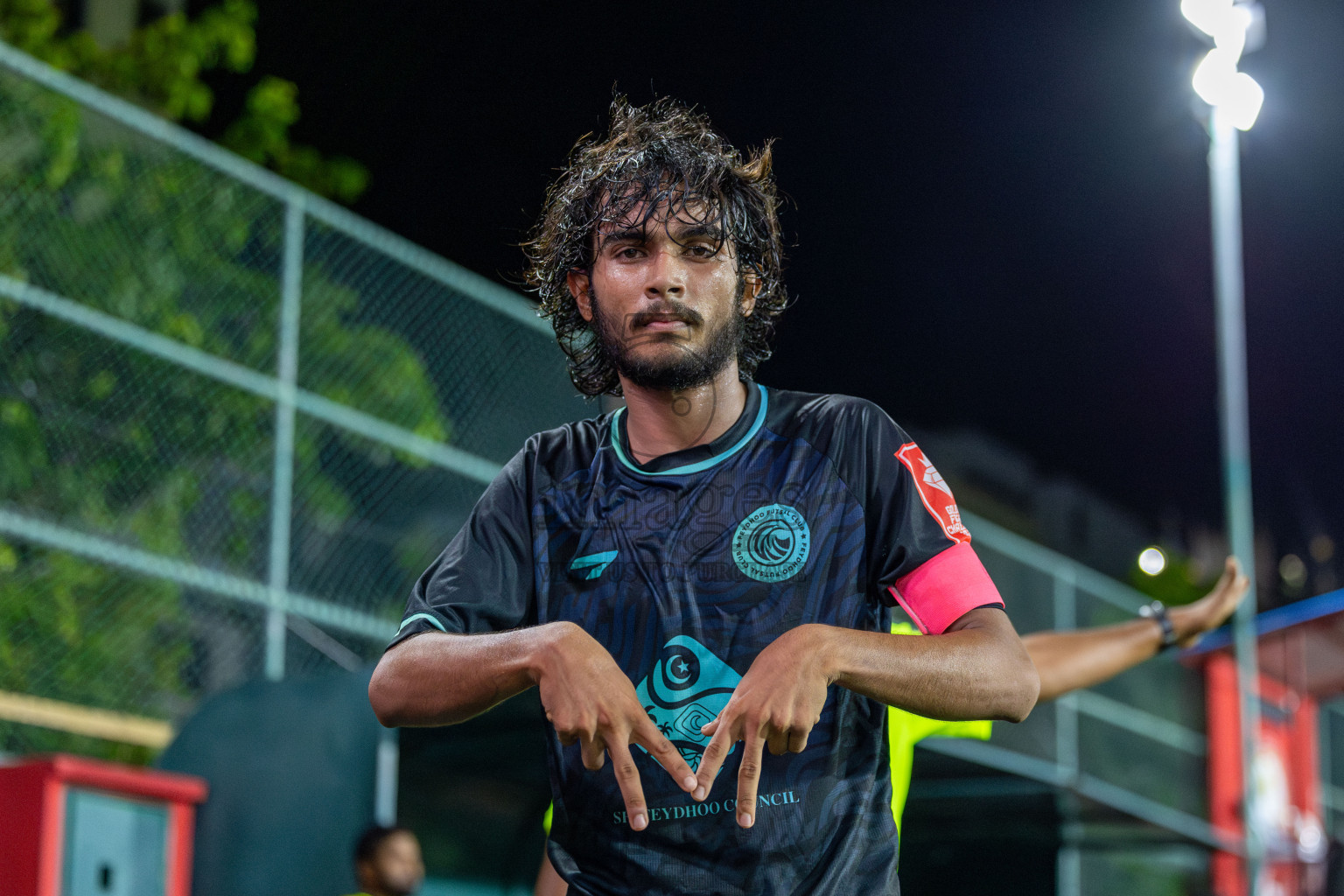 Sh Maroshi vs Sh Feydhoo in Day 11 of Golden Futsal Challenge 2025 was held on Wednesday, 15th January 2025, in Hulhumale', Maldives Photos: Mohamed Mahfooz Moosa / images.mv