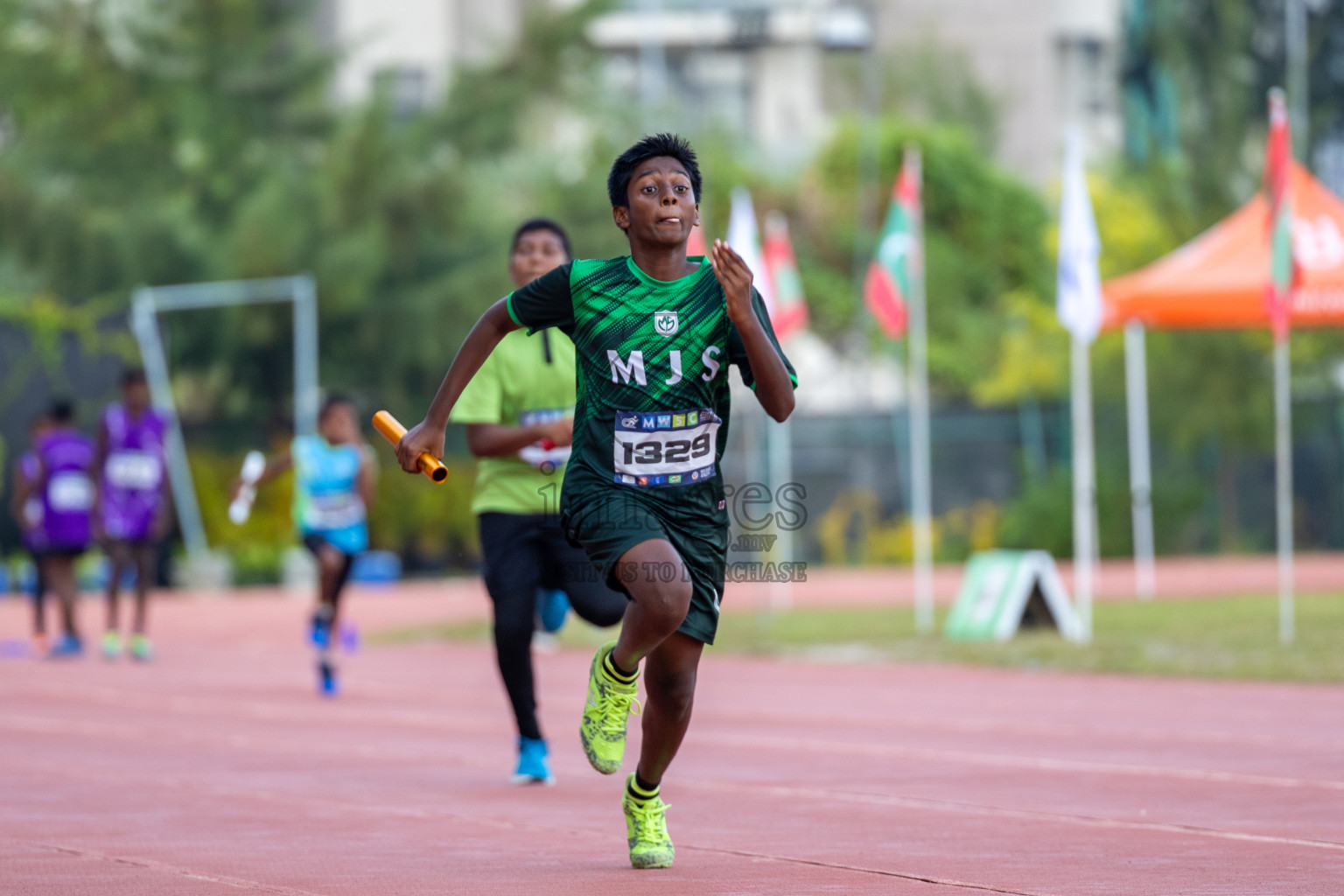 Day 5 of MWSC Interschool Athletics Championships 2024 held in Hulhumale Running Track, Hulhumale, Maldives on Wednesday, 13th November 2024. Photos by: Ismail Thoriq / Images.mv