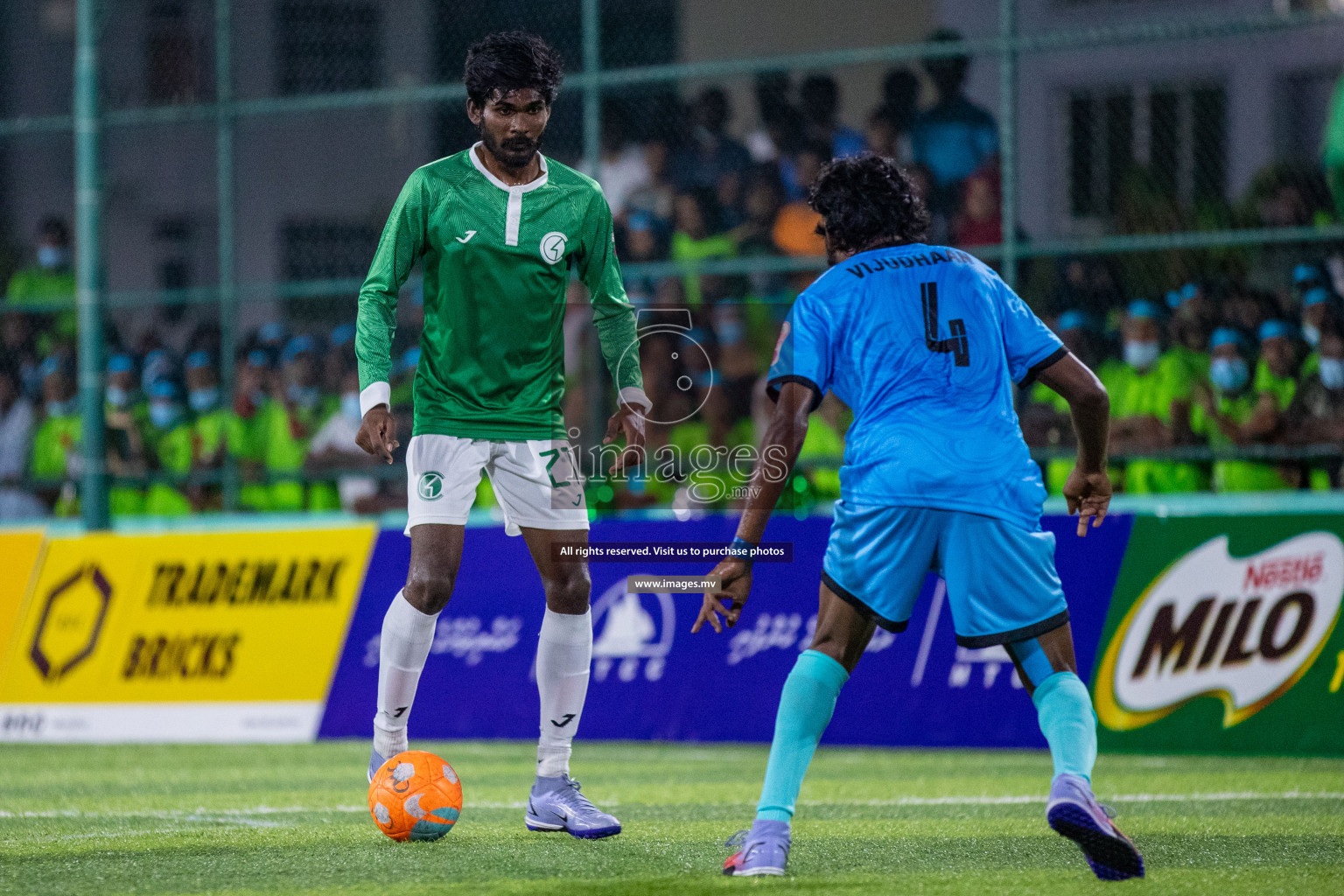 Team FSM vs Club HDC in the Quarter Finals of Club Maldives 2021 held at Hulhumale;, on 12th December 2021 Photos: Ismail Thoriq / images.mv