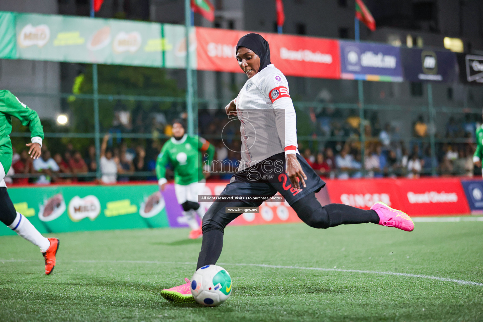 Hulhumale Hospital vs Prison RC in 18/30 Futsal Fiesta Classic 2023 held in Hulhumale, Maldives, on Monday, 17th July 2023 Photos: Nausham Waheed / images.mv