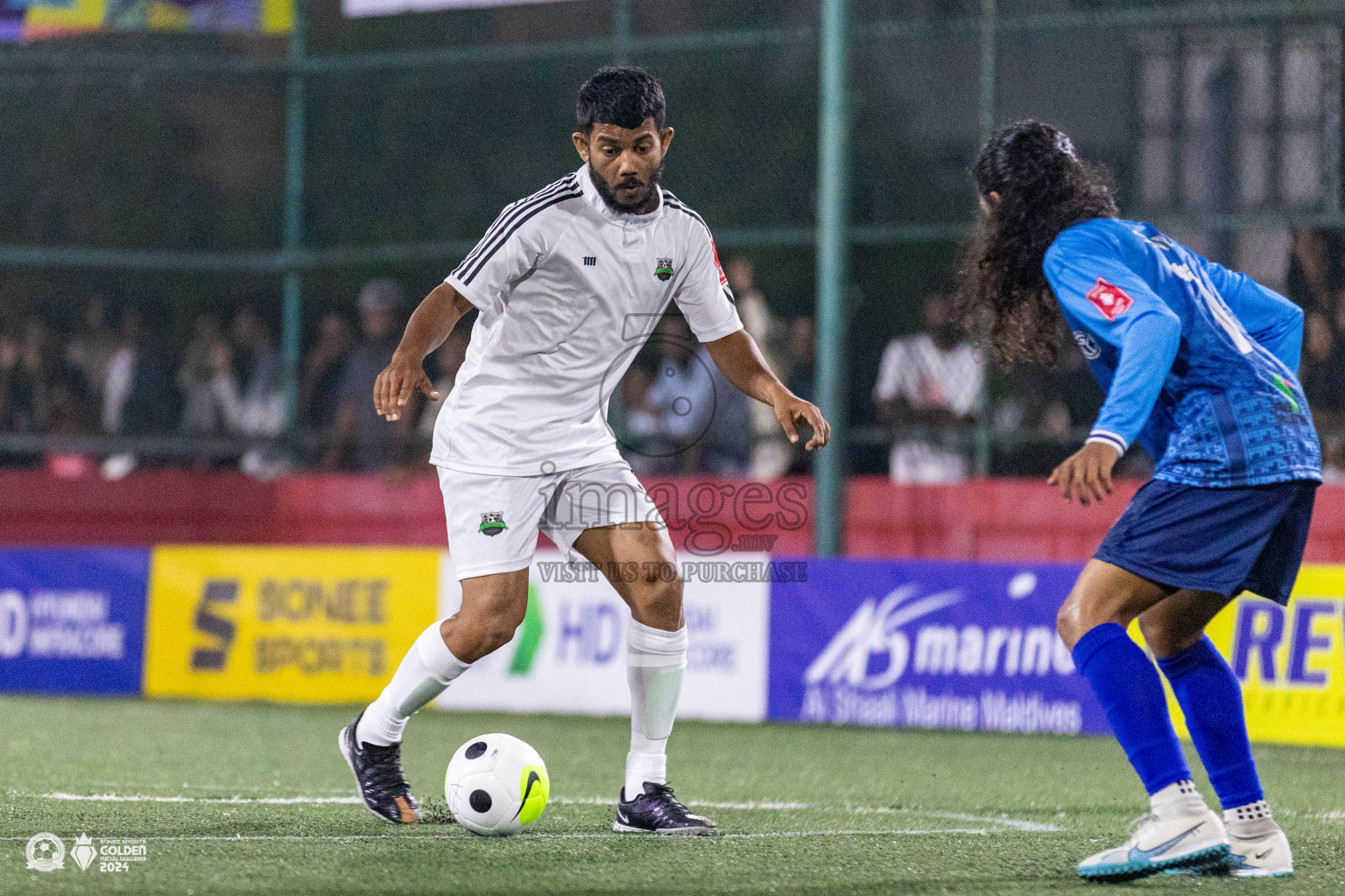 GA Gemanafushi vs GA Dhaandhoo in Day 1 of Golden Futsal Challenge 2024 was held on Monday, 15th January 2024, in Hulhumale', Maldives Photos: Ismail Thoriq / images.mv