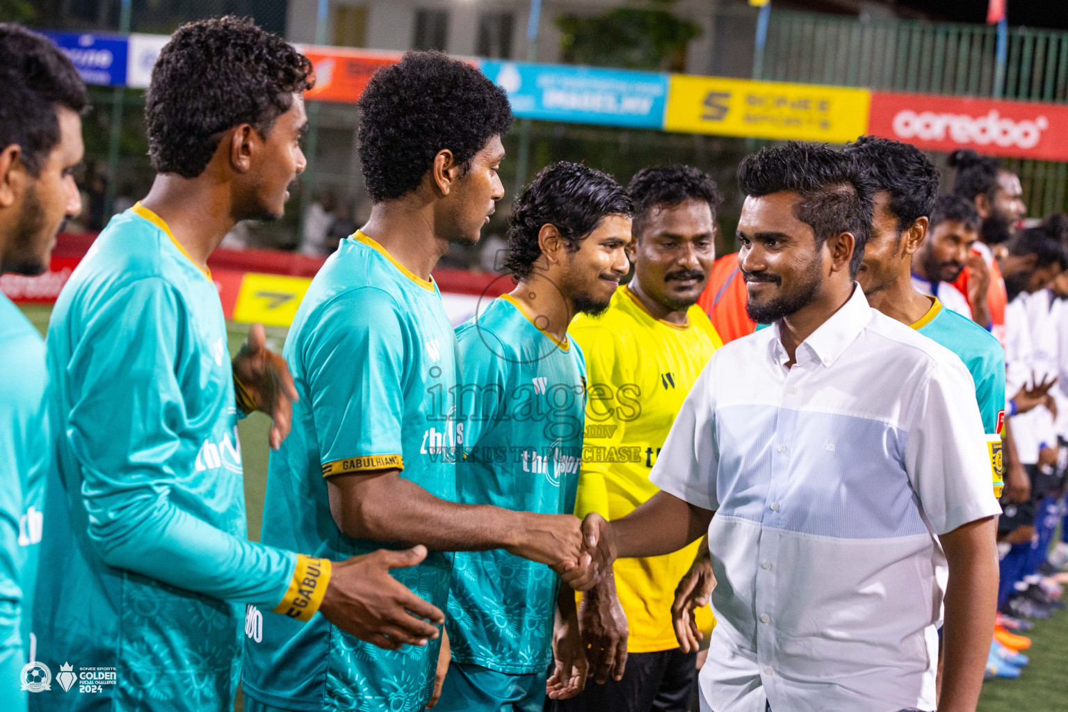 ADh Mandhoo vs ADh Omadhoo in Day 7 of Golden Futsal Challenge 2024 was held on Saturday, 20th January 2024, in Hulhumale', Maldives Photos: Ismail Thoriq / images.mv