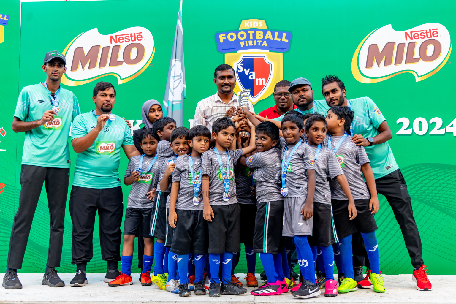 Day 2 of MILO Kids Football Fiesta was held at National Stadium in Male', Maldives on Saturday, 24th February 2024.