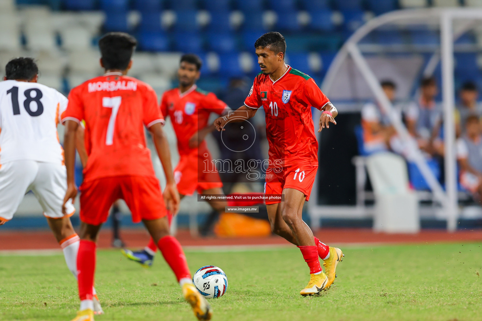 Bhutan vs Bangladesh in SAFF Championship 2023 held in Sree Kanteerava Stadium, Bengaluru, India, on Wednesday, 28th June 2023. Photos: Nausham Waheed, Hassan Simah / images.mv