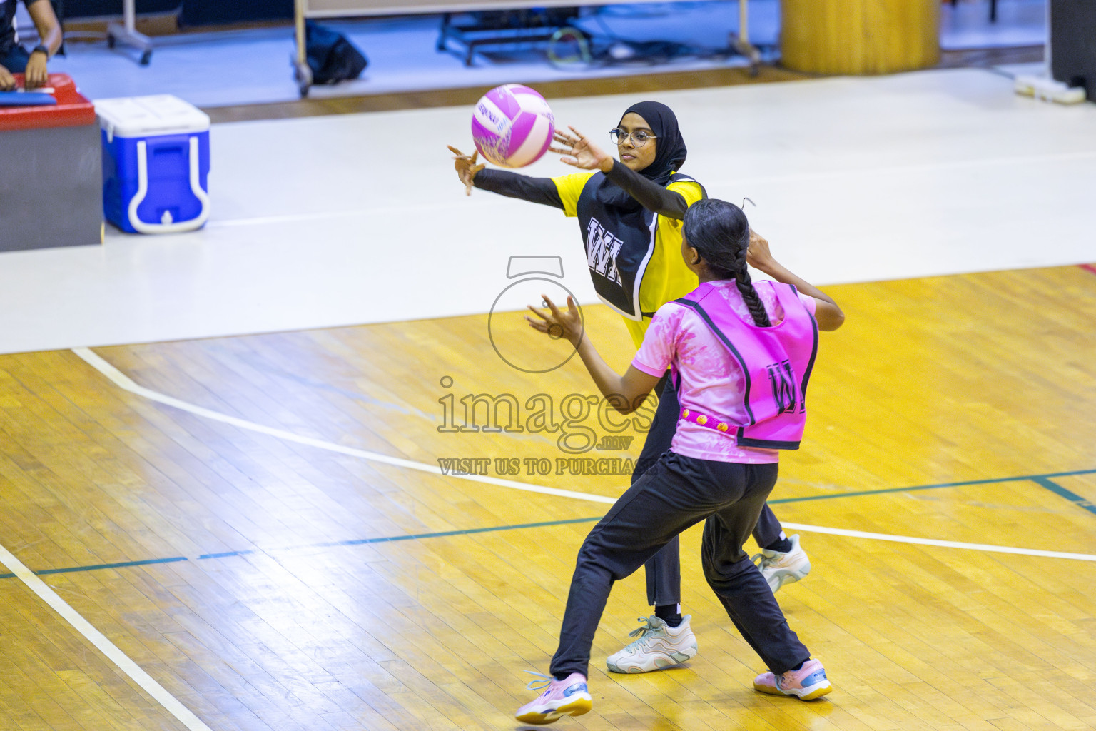 KYRC vs Xenith SC in Day 6 of 24th Milo Netball Association Championship held in Social Center at Male', Maldives on Saturday, 6th September 2025. Photos: Yasna Ahmed / images.mv