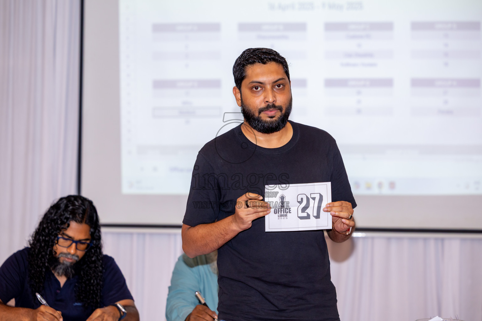 Draw Ceremony of Office League 2025 held in Male', Maldives on Saturday, 12th April 2025. Photos: Nausham Waheed / images.mv