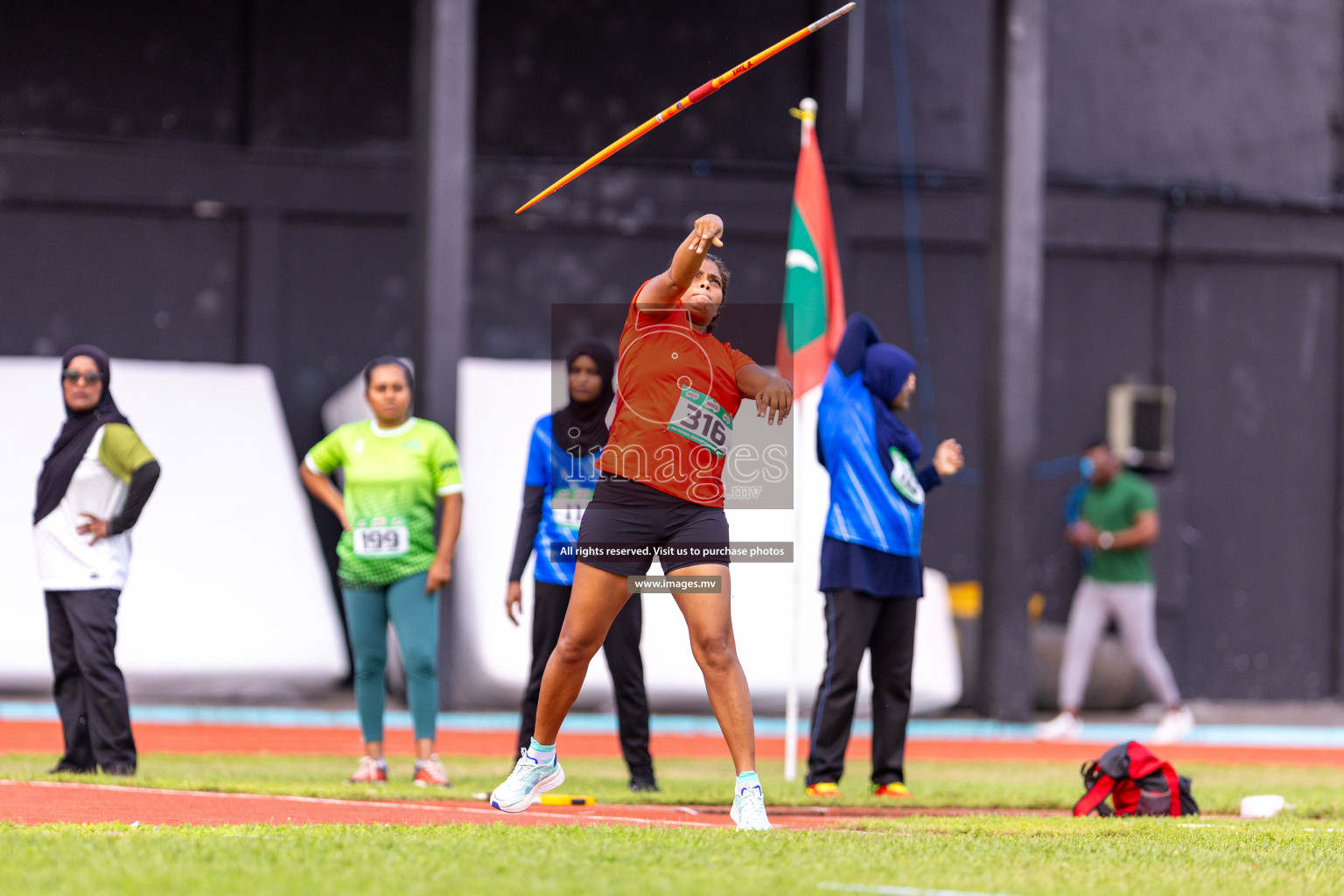 Day 2 of National Athletics Championship 2023 was held in Ekuveni Track at Male', Maldives on Friday, 24th November 2023. Photos: Nausham Waheed / images.mv