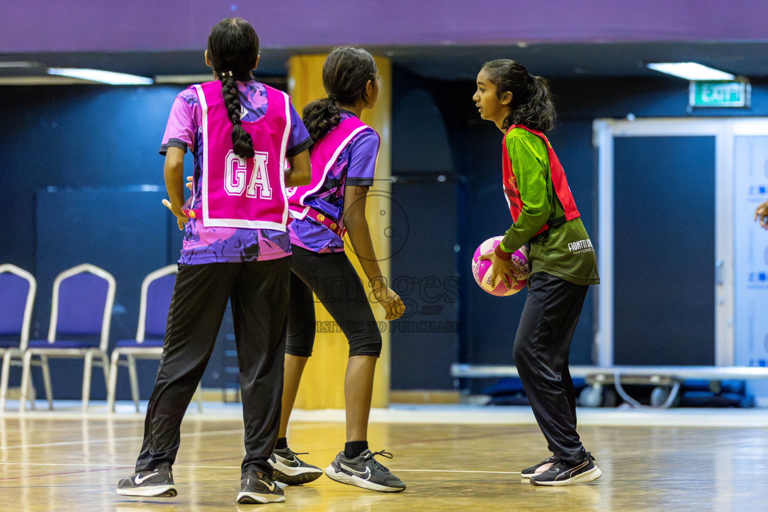 FIONTI Academy A vs N Sports Academy A in Day 2 of 3rd Junior Championship - Netball association of Maldives, held at Social Center on Monday 20th January 2025 . Photos by Shuu Abdul Sattar