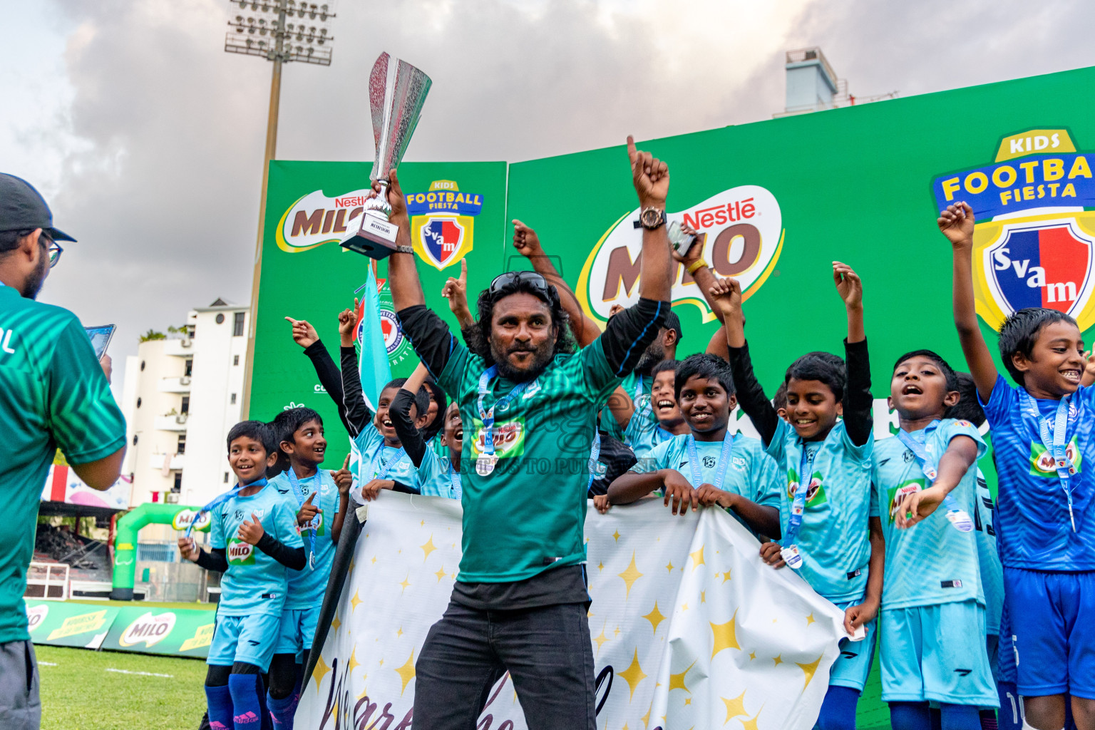 Day 2 of MILO Kids Football Fiesta was held at National Stadium in Male', Maldives on Saturday, 24th February 2024.