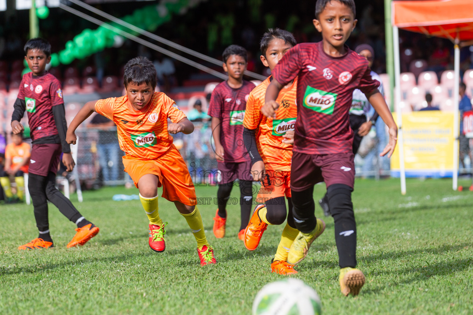 Day 2 of MILO Kids Football Fiesta was held at National Stadium in Male', Maldives on Saturday, 24th February 2024.