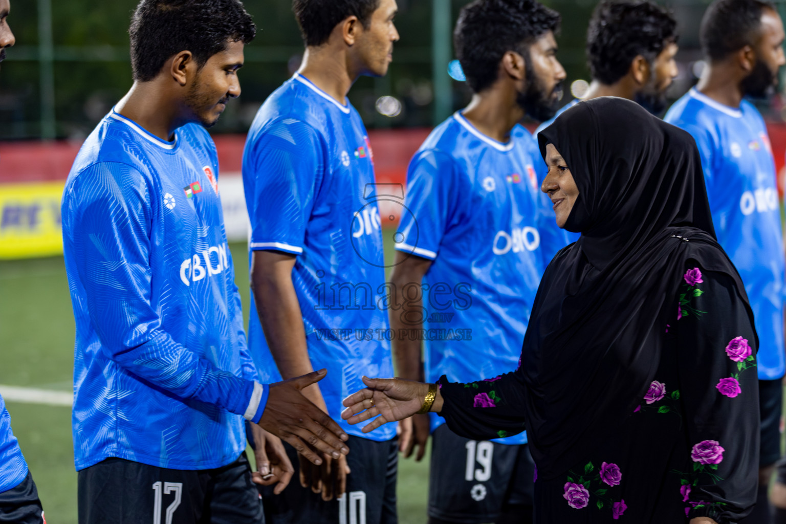 M. Naalaafushi vs Dh. Kudahuvadhoo on Day 36 of Golden Futsal Challenge 2024 was held on Wednesday, 21st February 2024, in Hulhumale', Maldives 
Photos: Hassan Simah/ images.mv