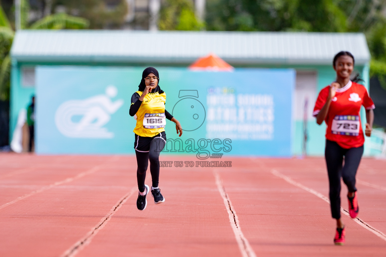 Day 3 of MWSC Interschool Athletics Championships 2024 held in Hulhumale Running Track, Hulhumale, Maldives on Monday, 11th November 2024. 
Photos by: Hassan Simah / Images.mv