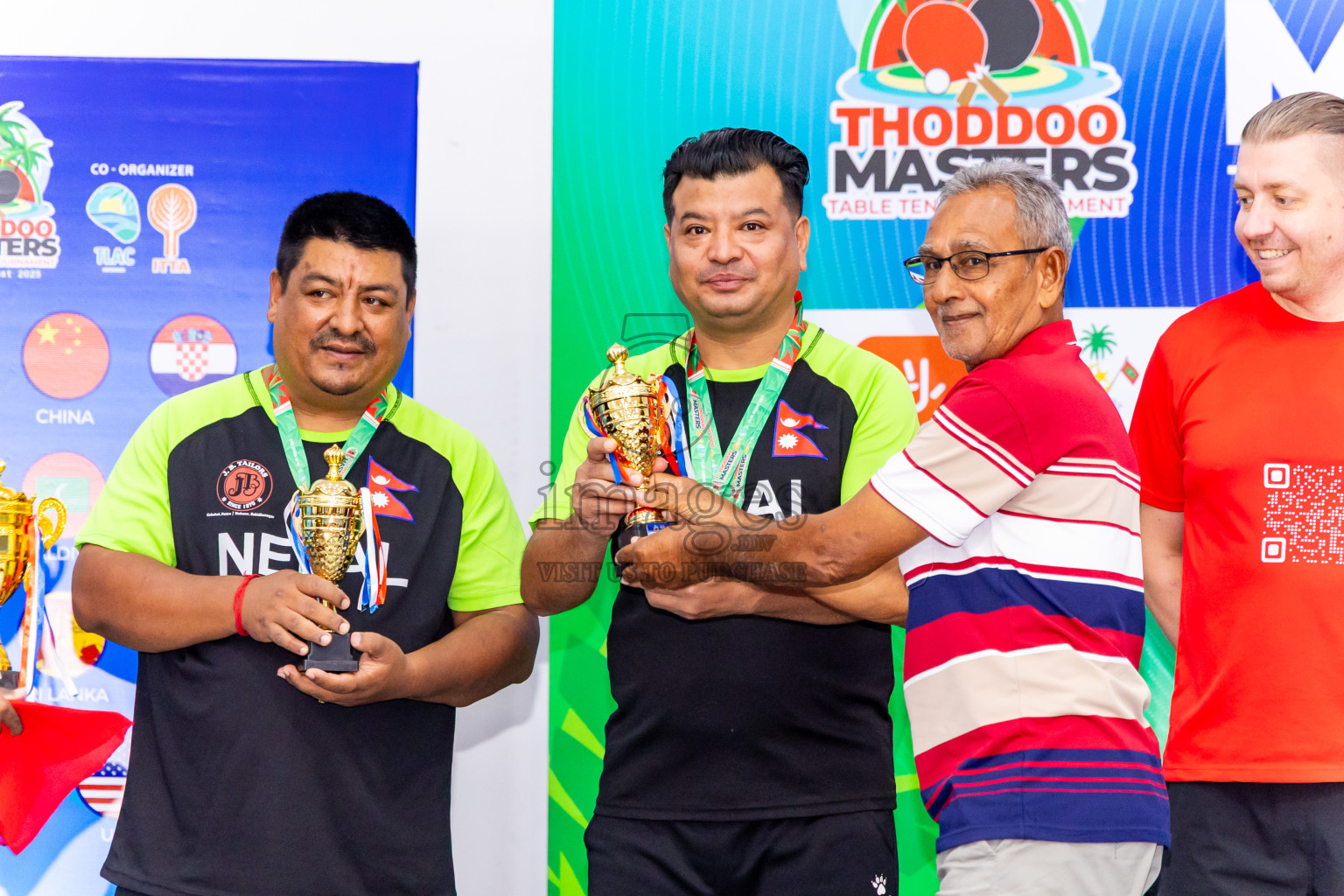 Day 4 of 1st Thoddoo Masters Table Tennis Tournament was held on Sunday, 24th August 2025 in AA Thoddoo, Maldives. Photos: Nausham Waheed / images.mv