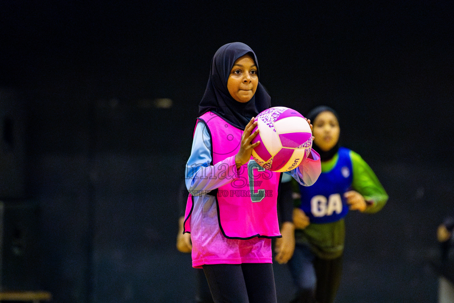 Netgen A vs Fiontti Sports Club in Day 3 of 3rd Netball Junior Championship, held at Social Center on Tuesday, 21st January 2025 . Photos: Nausham Waheed / images.mv