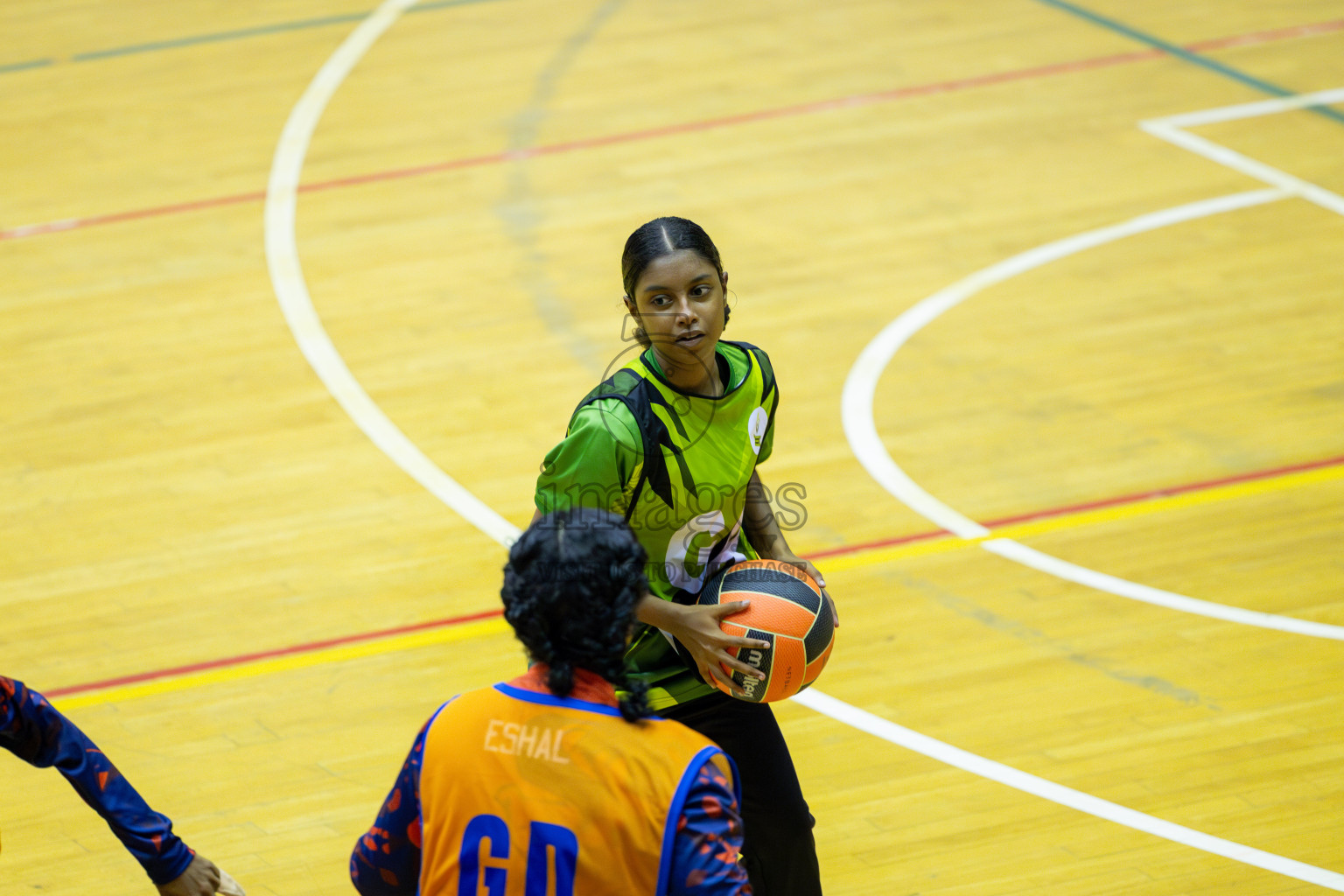 Day 13 of 25th Inter-School Netball Tournament was held in Social Center at Male', Maldives on Saturday, 24th August 2024. Photos: Mohamed Mahfooz Moosa / images.mv