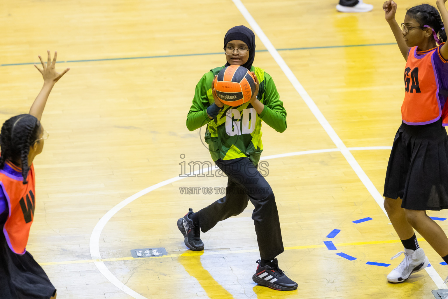 Day 14 of 25th Inter-School Netball Tournament was held in Social Center at Male', Maldives on Sunday, 25th August 2024. Photos: Hasni / images.mv