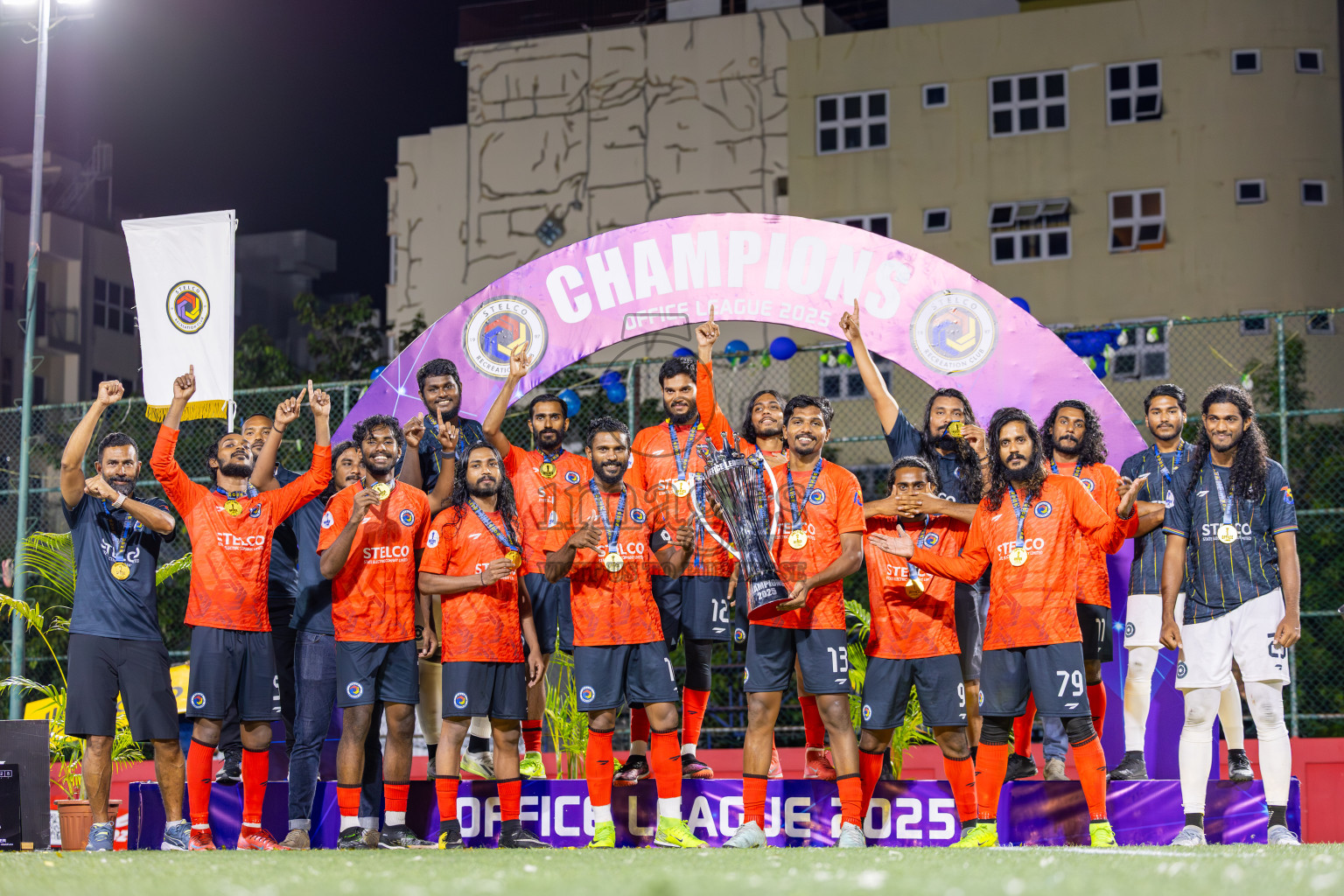 Police Club vs STELCO RC in the Final of Office League 2025 was held on Friday, 9th May 2025 in Hulhumale', Maldives. Photos: Ismail Thoriq / images.mv