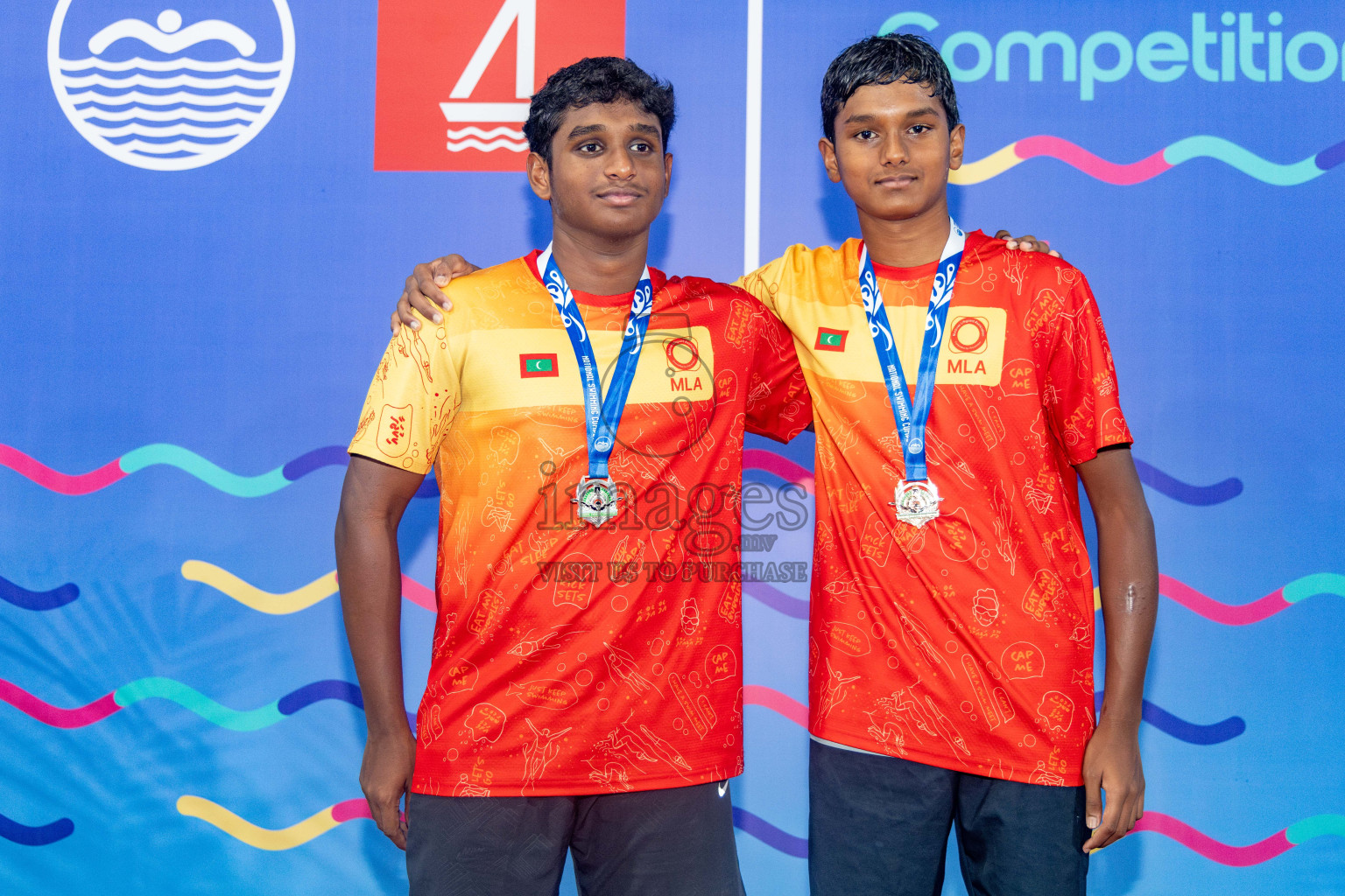 Day 5 of National Swimming Competition 2024 held in Hulhumale', Maldives on Tuesday, 17th December 2024. Photos: Hassan Simah / images.mv