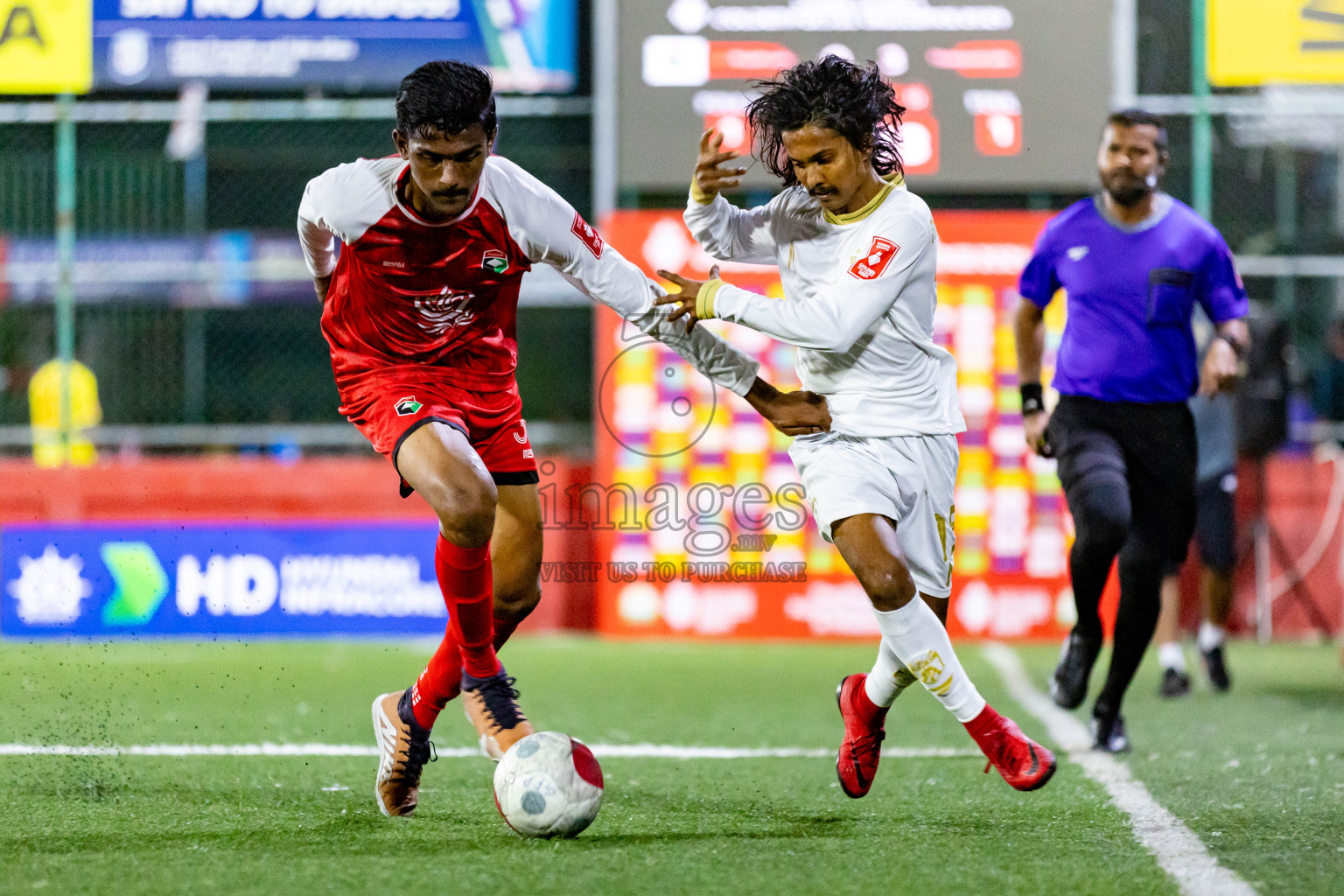 Th. Madifushi  VS  Th. Thimarafushi in Day 11 of Golden Futsal Challenge 2024 was held on Thursday, 25th January 2024, in Hulhumale', Maldives
Photos: Nausham Waheed / images.mv