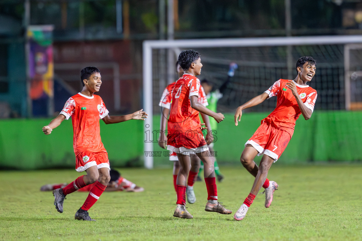 SUS vs Huriyya (U14) in Dhivehi Youth League 2024 - Day 2. Matches held at Henveiru Stadium on 22nd November 2024 , Friday. Photos: Shuu Abdul Sattar/ Images.mv