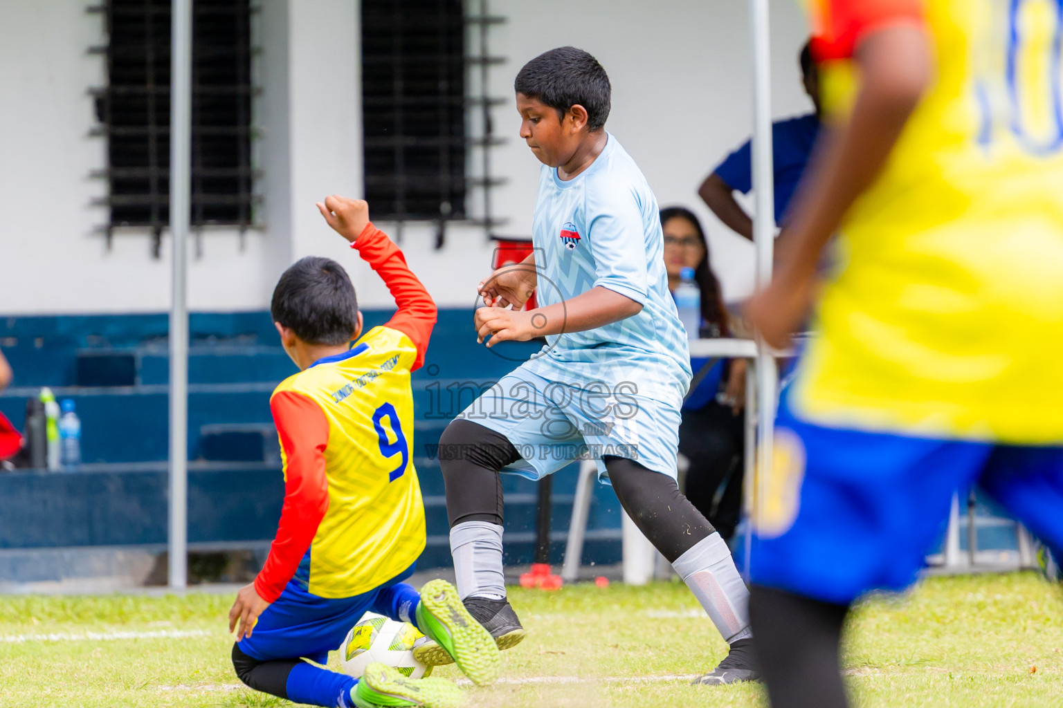 Day 1 of MILO Academy Championship 2025 (U-12) was held at Henveiru Stadium in Male', Maldives on Thursday, 1st May 2025. Photos: Nausham Waheed / images.mv